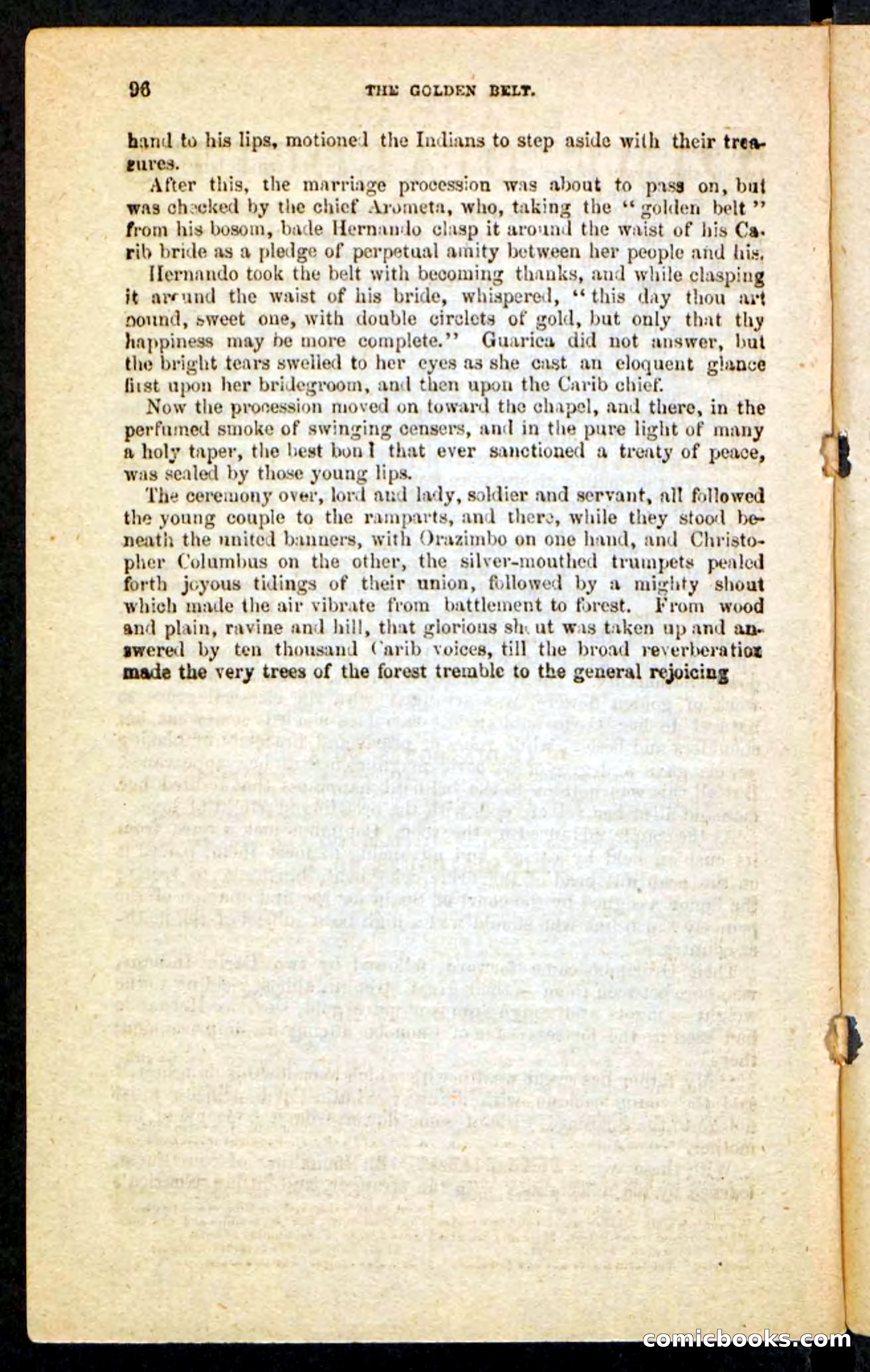 Beadle's Pocket Novels No. 230: The Golden Belt — page 92 of 100