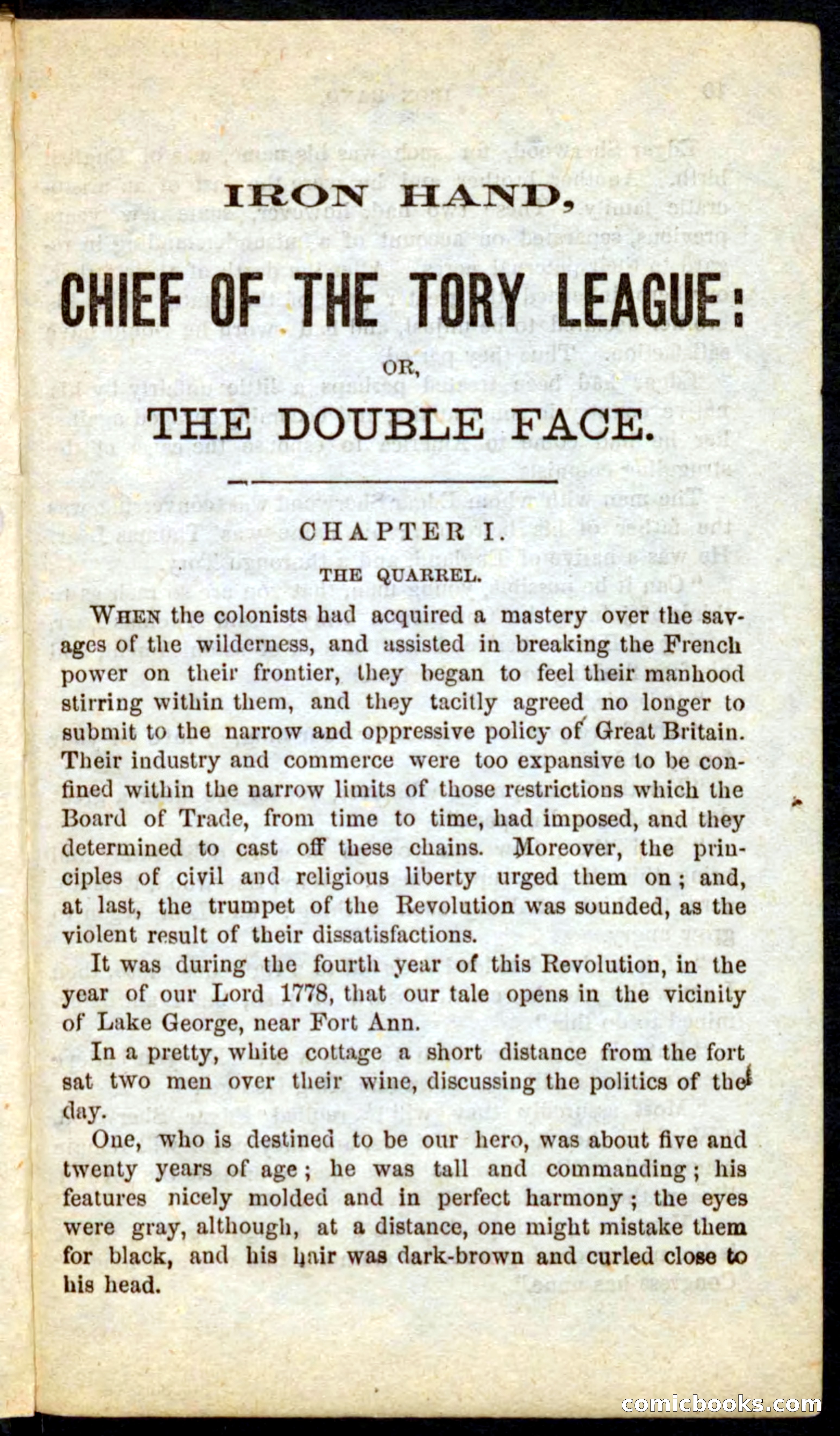 Beadle's Pocket Novels No. 68: Iron Hand, the Tory Chief — page 5 of 100