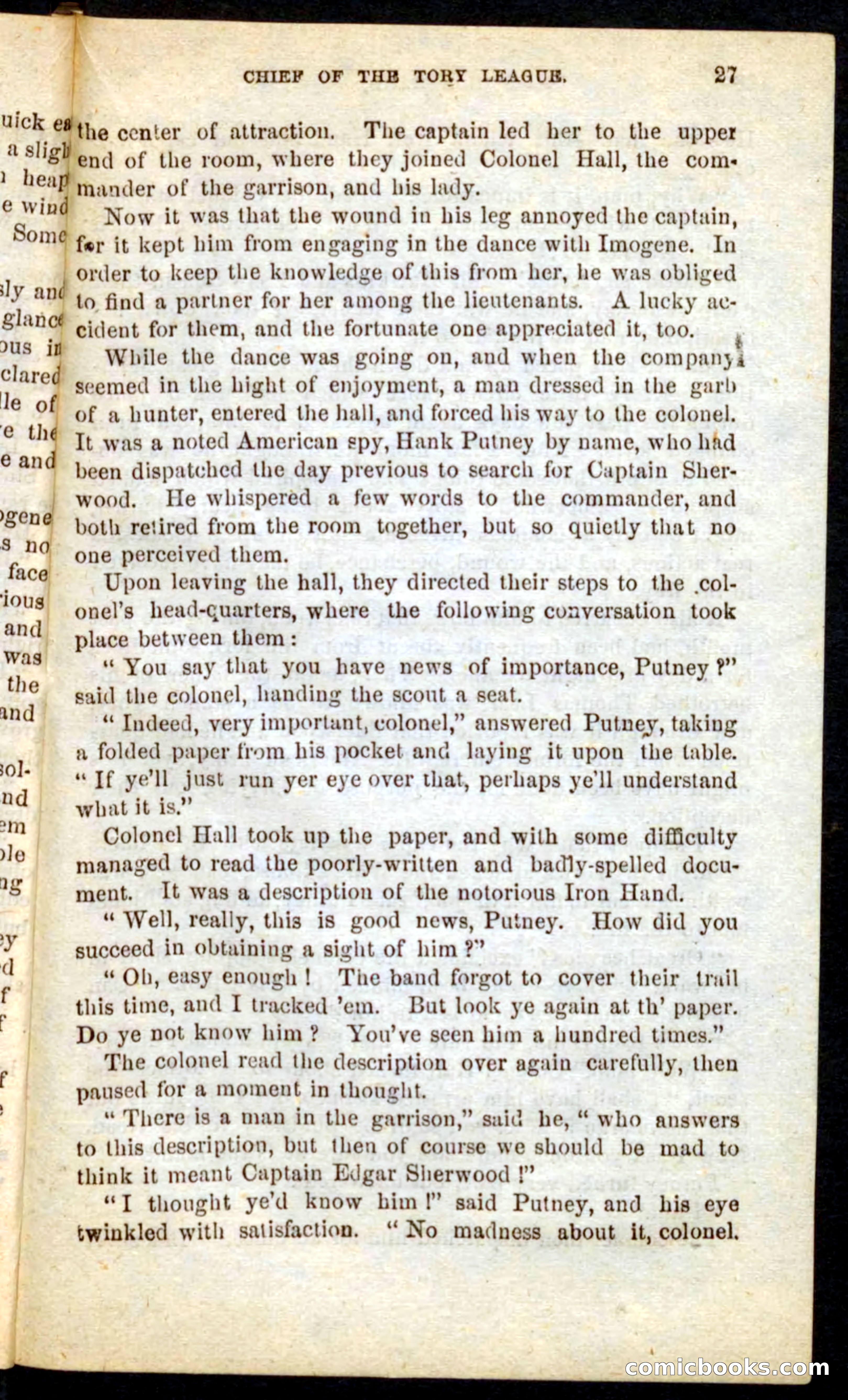 Beadle's Pocket Novels No. 68: Iron Hand, the Tory Chief — page 23 of 100