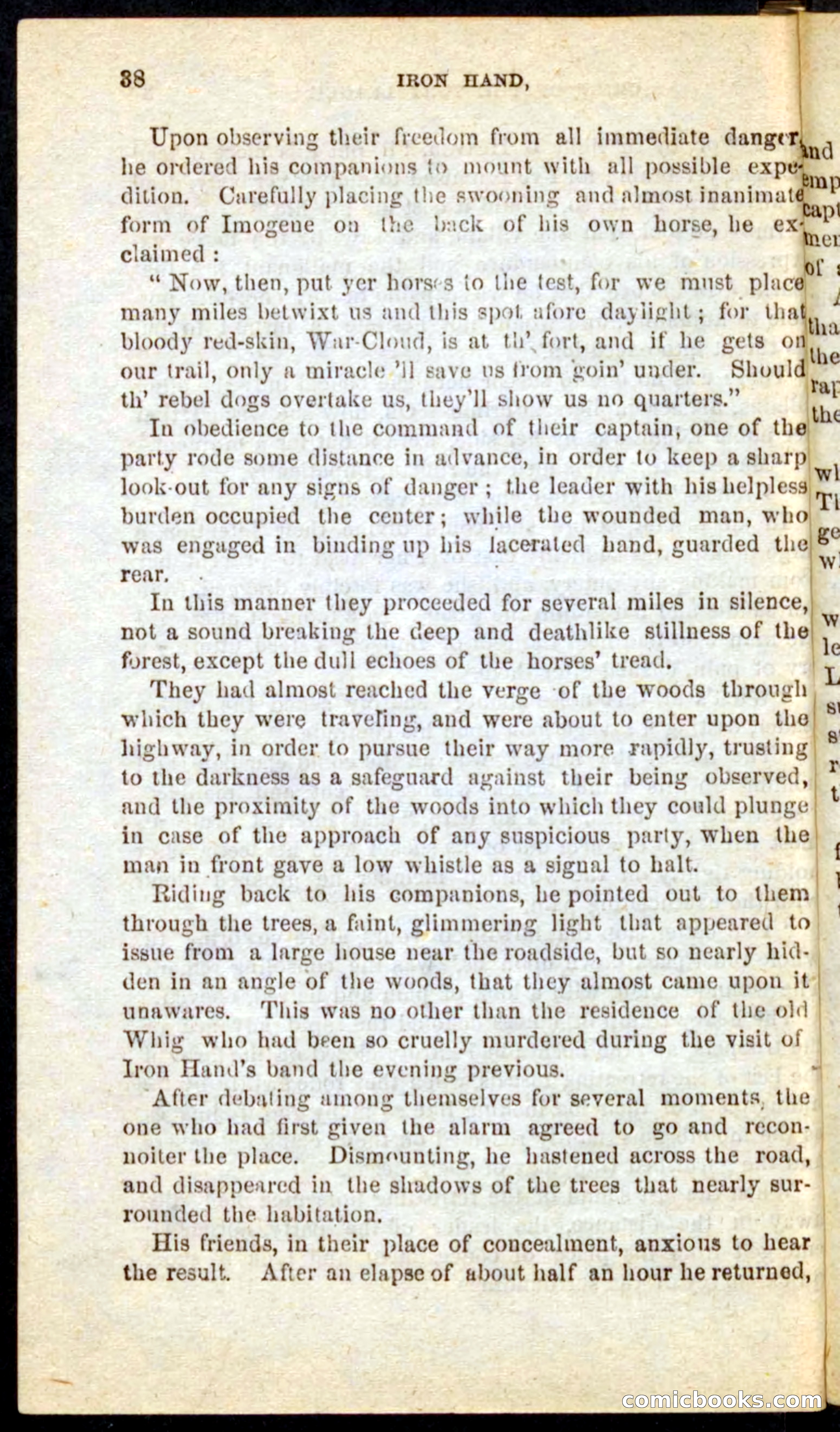 Beadle's Pocket Novels No. 68: Iron Hand, the Tory Chief — page 34 of 100
