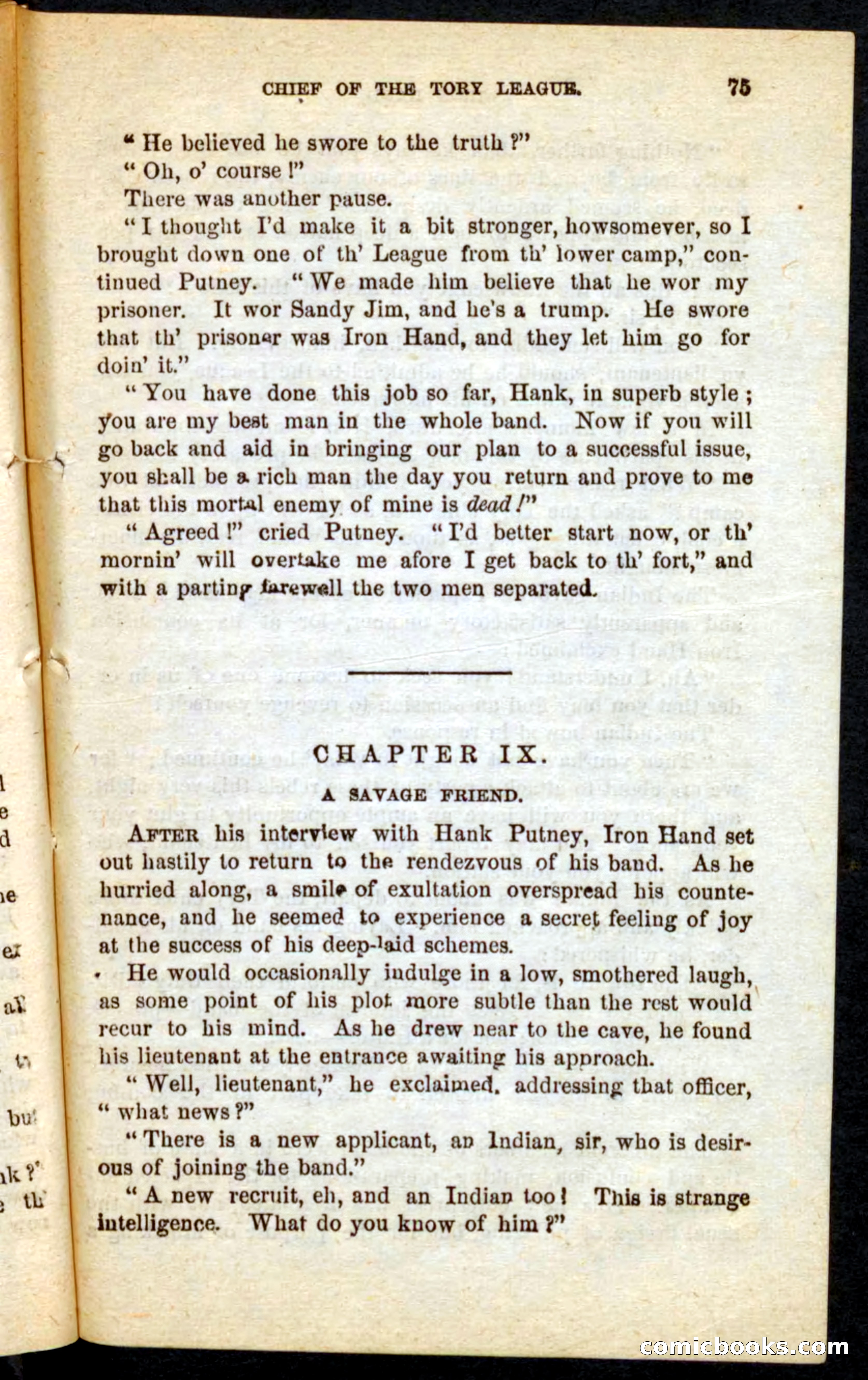 Beadle's Pocket Novels No. 68: Iron Hand, the Tory Chief — page 71 of 100