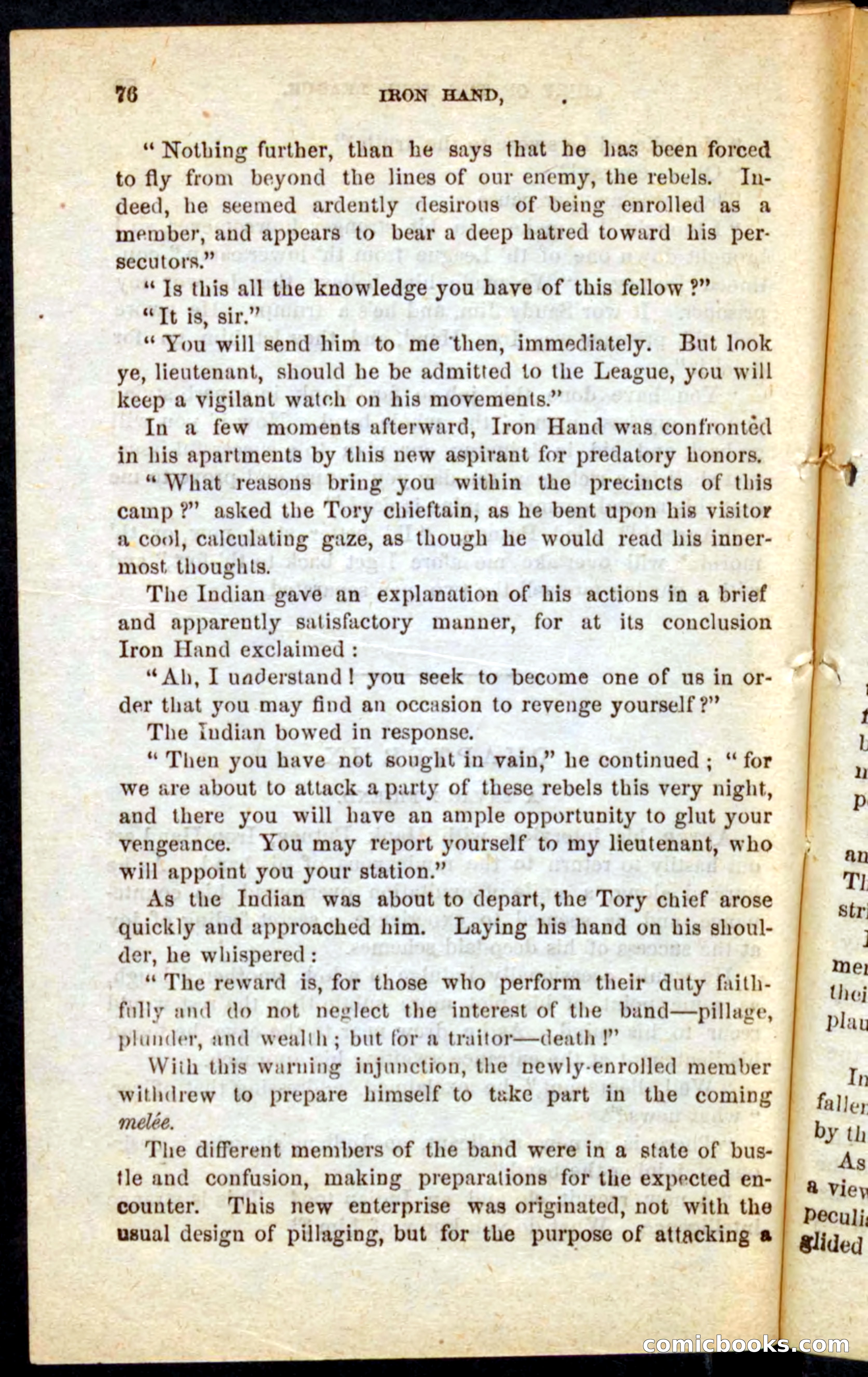 Beadle's Pocket Novels No. 68: Iron Hand, the Tory Chief — page 72 of 100