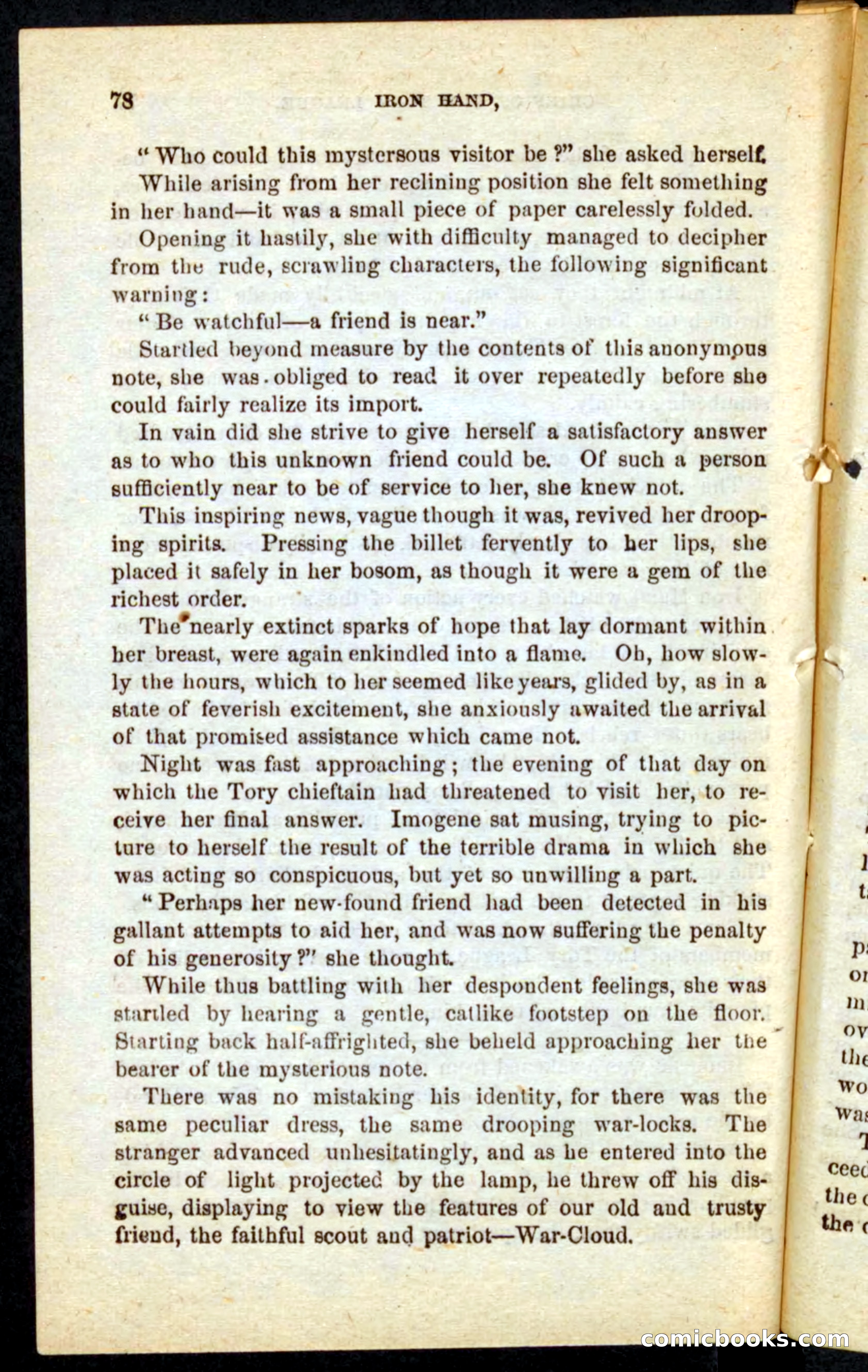 Beadle's Pocket Novels No. 68: Iron Hand, the Tory Chief — page 74 of 100