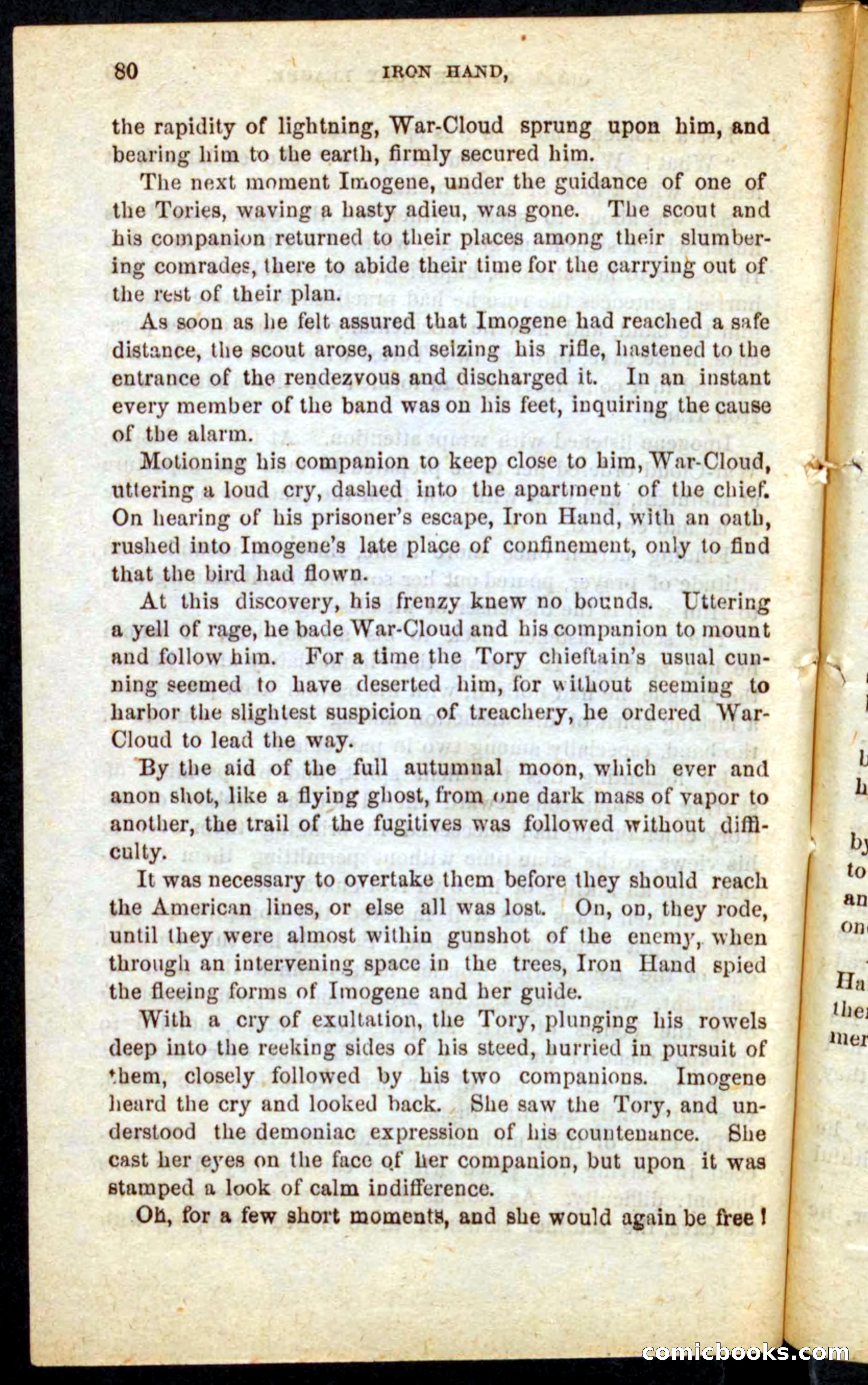 Beadle's Pocket Novels No. 68: Iron Hand, the Tory Chief — page 76 of 100