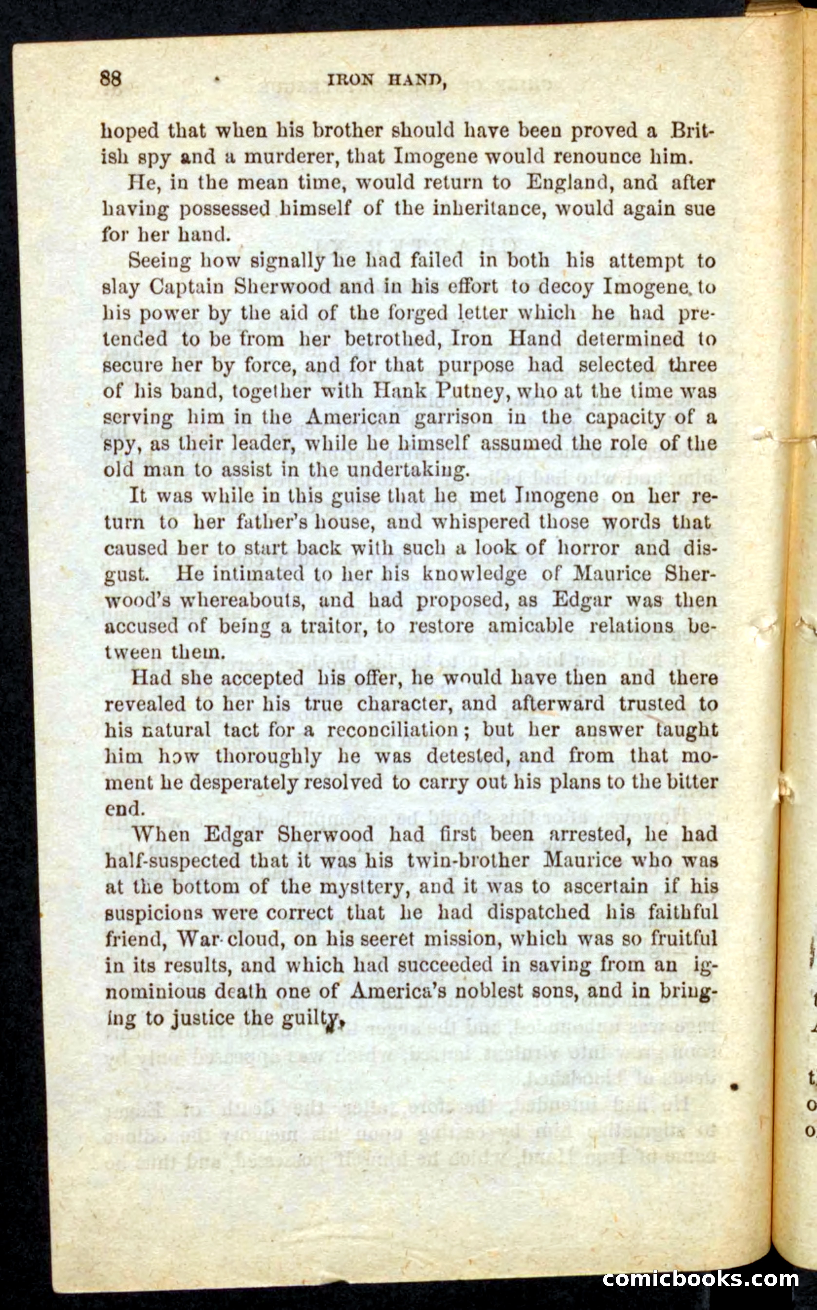 Beadle's Pocket Novels No. 68: Iron Hand, the Tory Chief — page 84 of 100