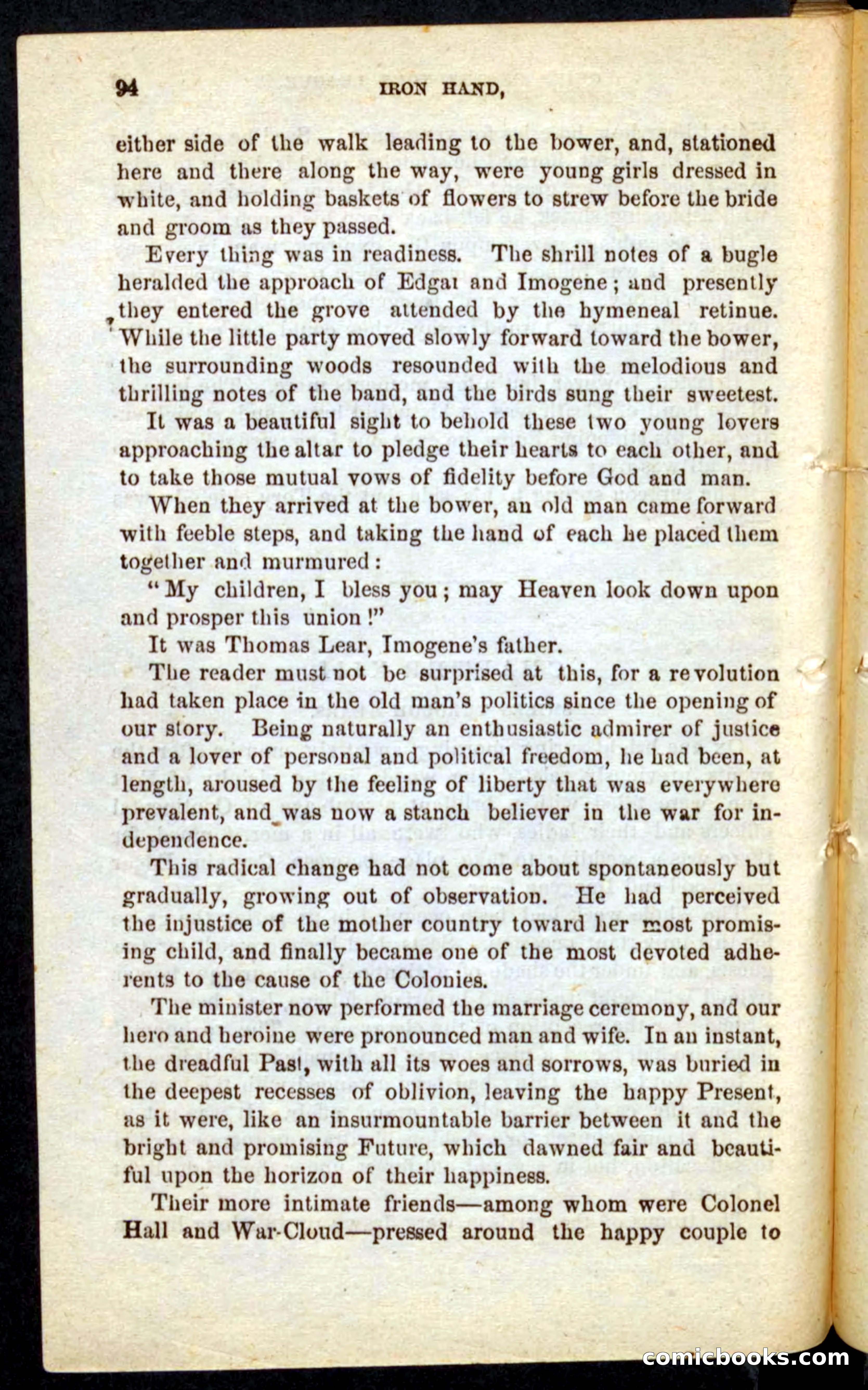Beadle's Pocket Novels No. 68: Iron Hand, the Tory Chief — page 90 of 100