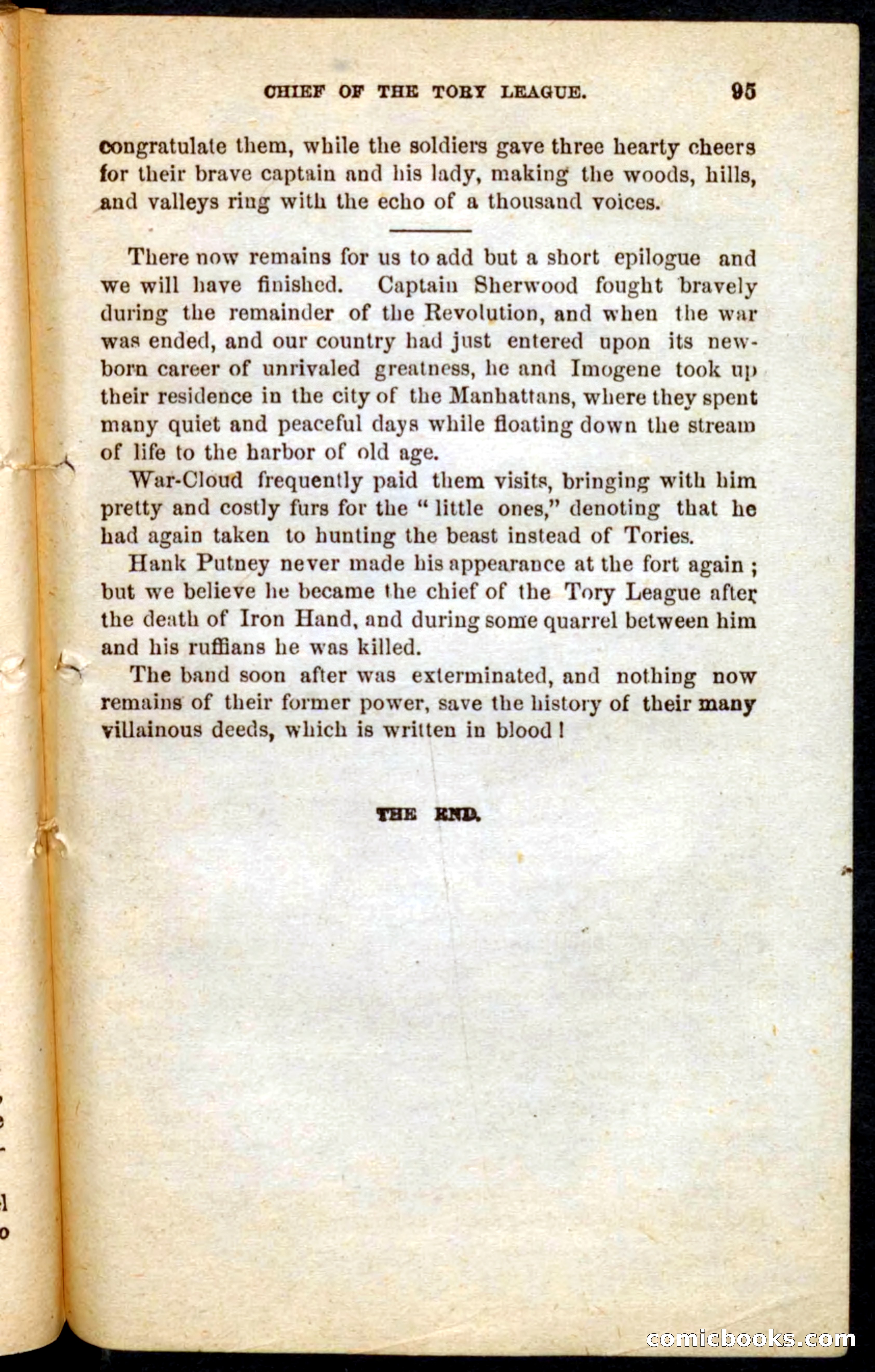 Beadle's Pocket Novels No. 68: Iron Hand, the Tory Chief — page 91 of 100