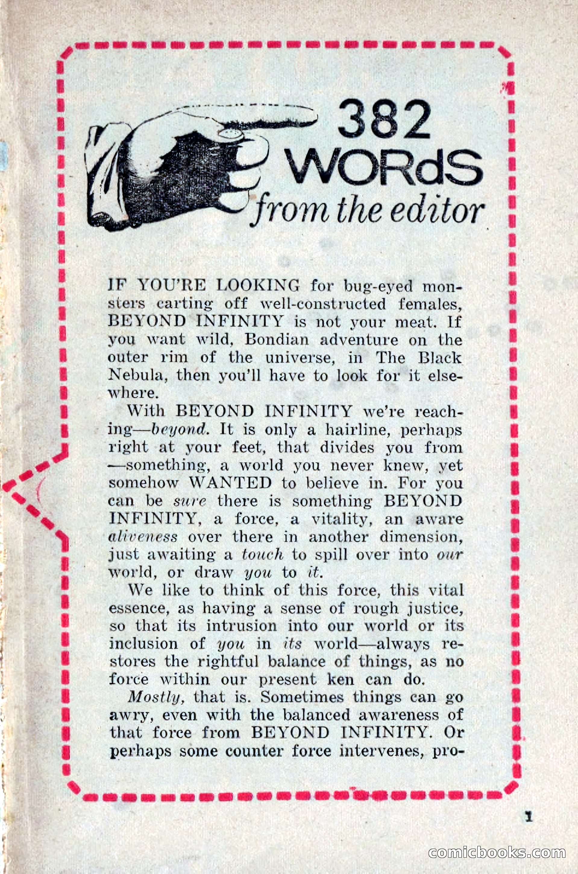 Beyond Infinity, Vol. 1, No. 1 — page 4 of 165