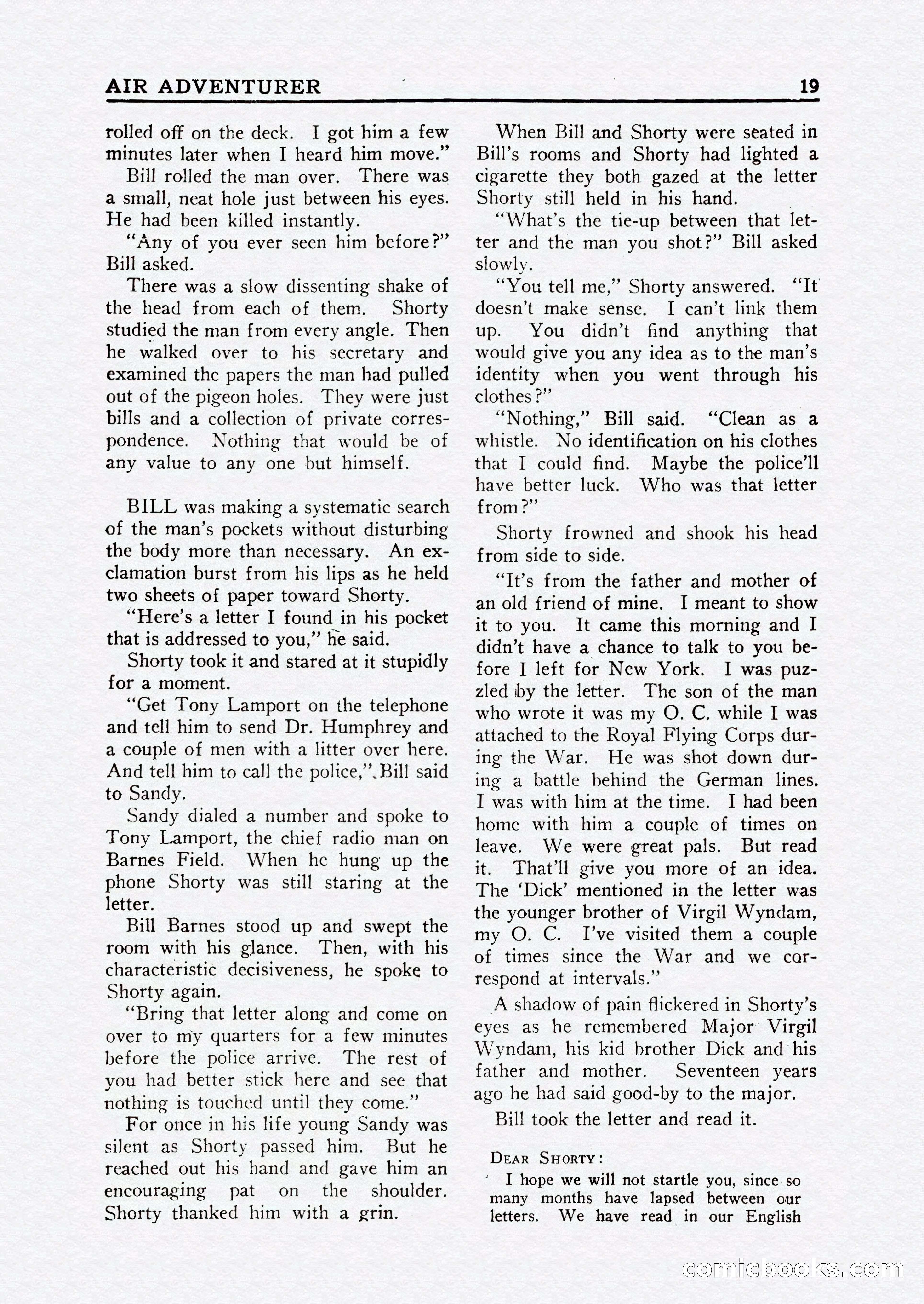 Bill Barnes Air Adventurer, July 1935 — page 21 of 132