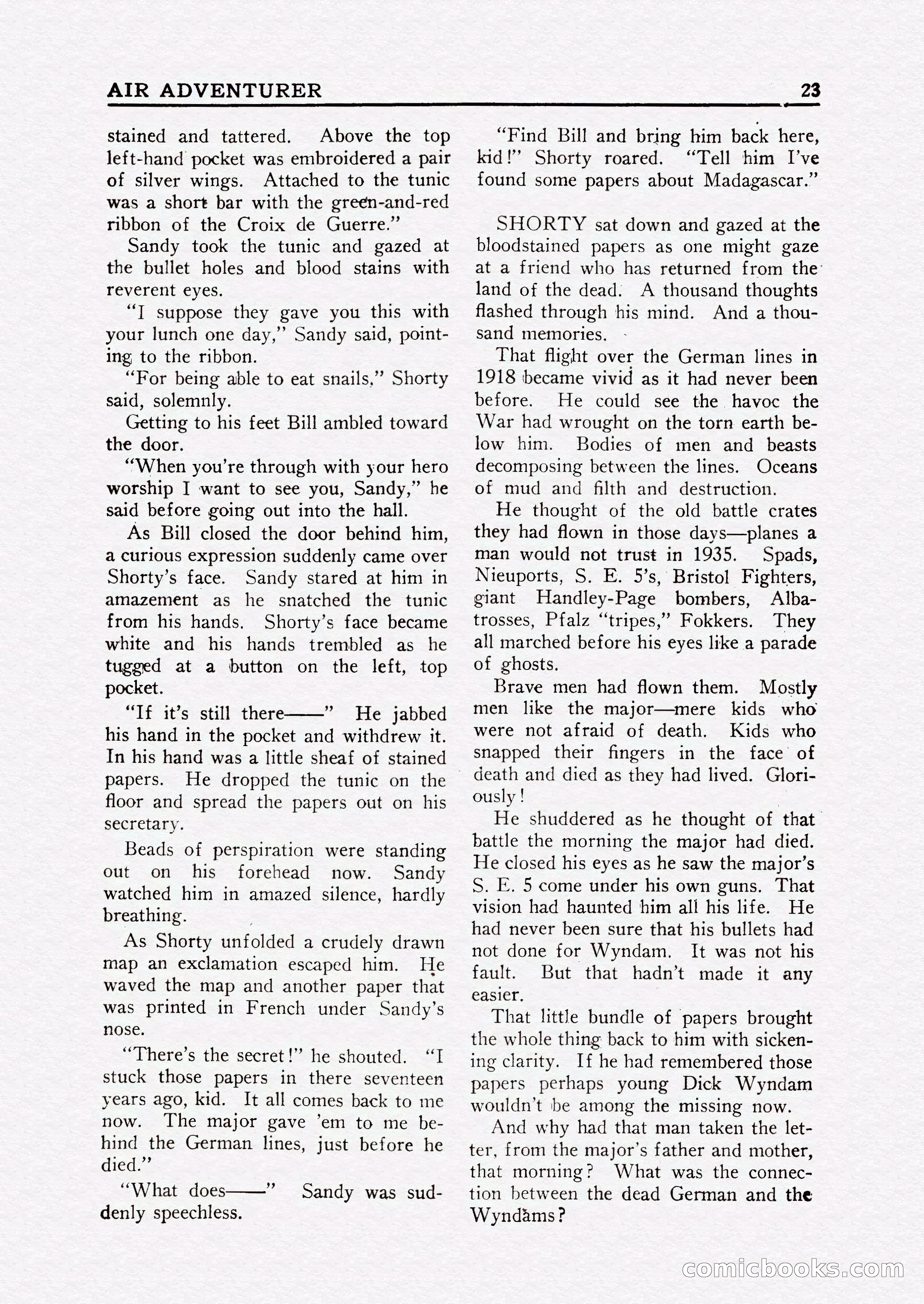 Bill Barnes Air Adventurer, July 1935 — page 25 of 132