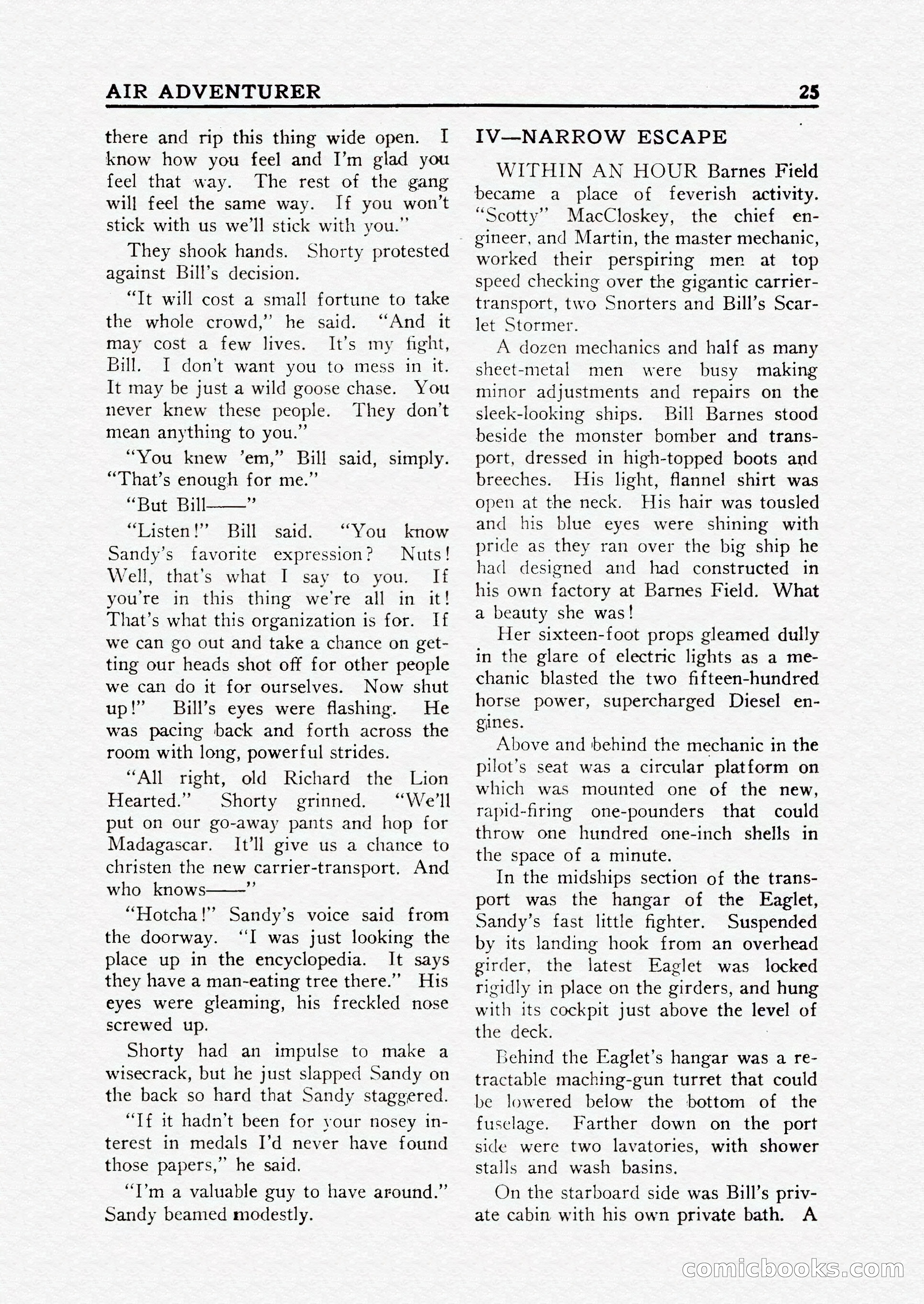 Bill Barnes Air Adventurer, July 1935 — page 27 of 132