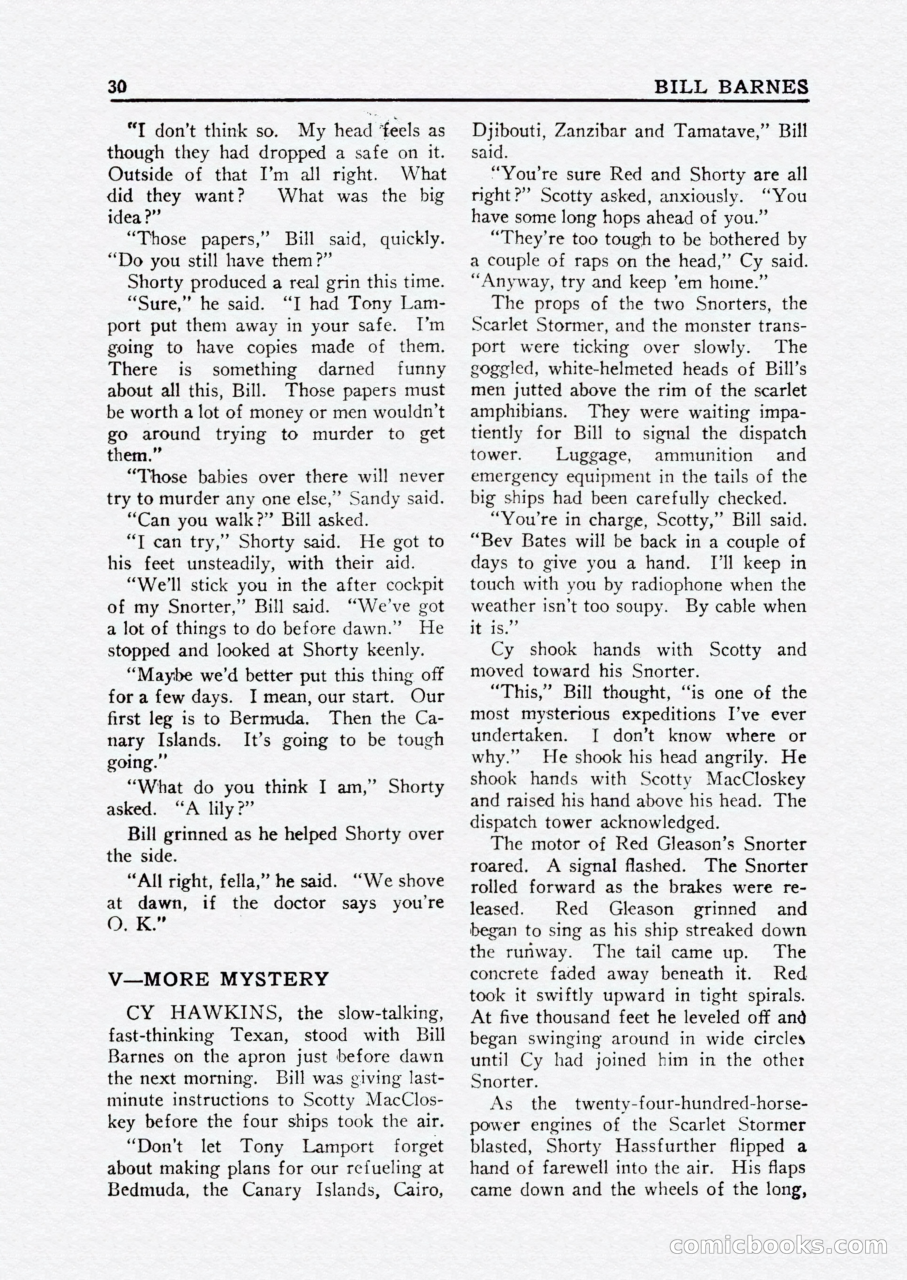 Bill Barnes Air Adventurer, July 1935 — page 32 of 132