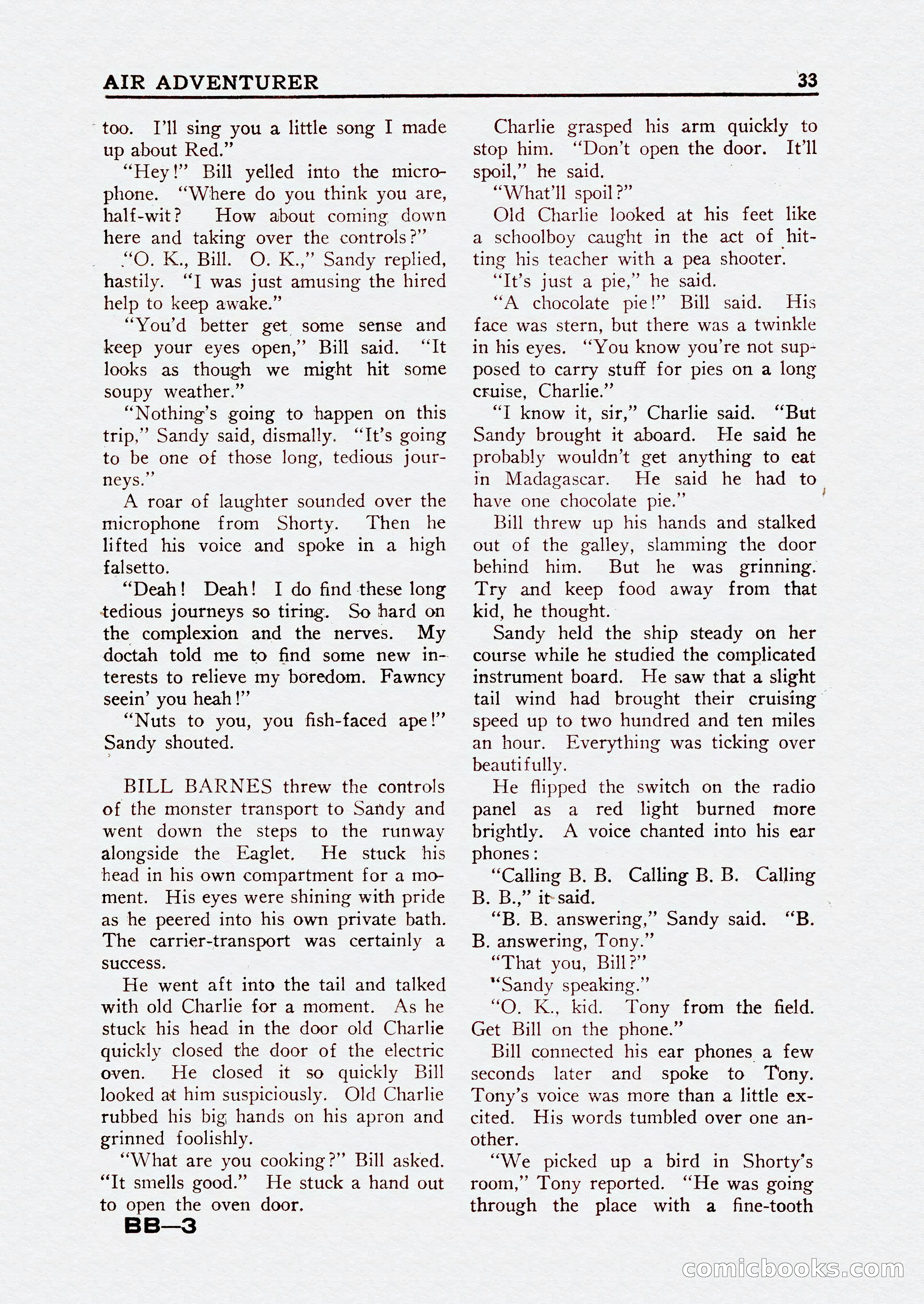 Bill Barnes Air Adventurer, July 1935 — page 35 of 132