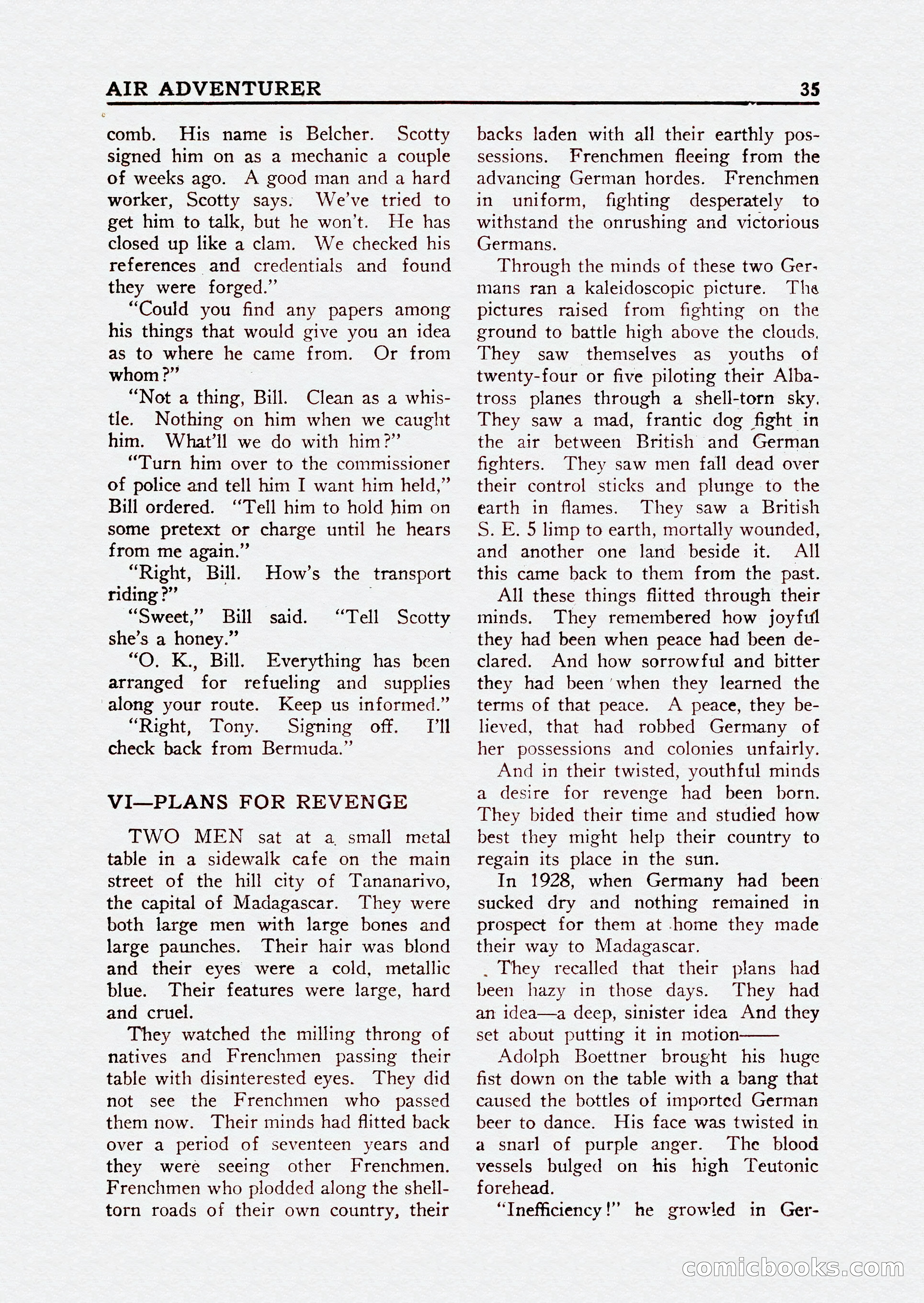 Bill Barnes Air Adventurer, July 1935 — page 37 of 132