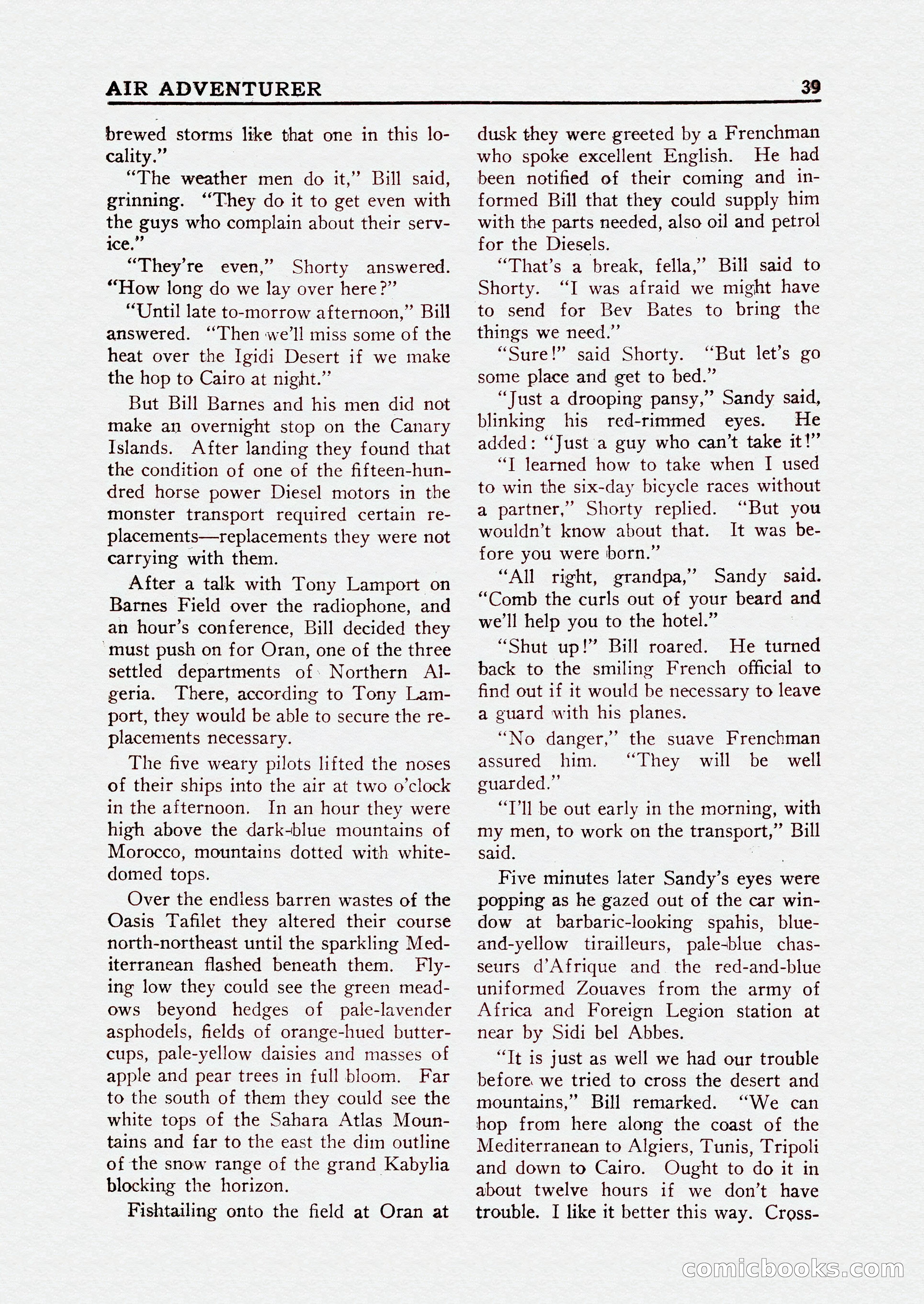 Bill Barnes Air Adventurer, July 1935 — page 41 of 132