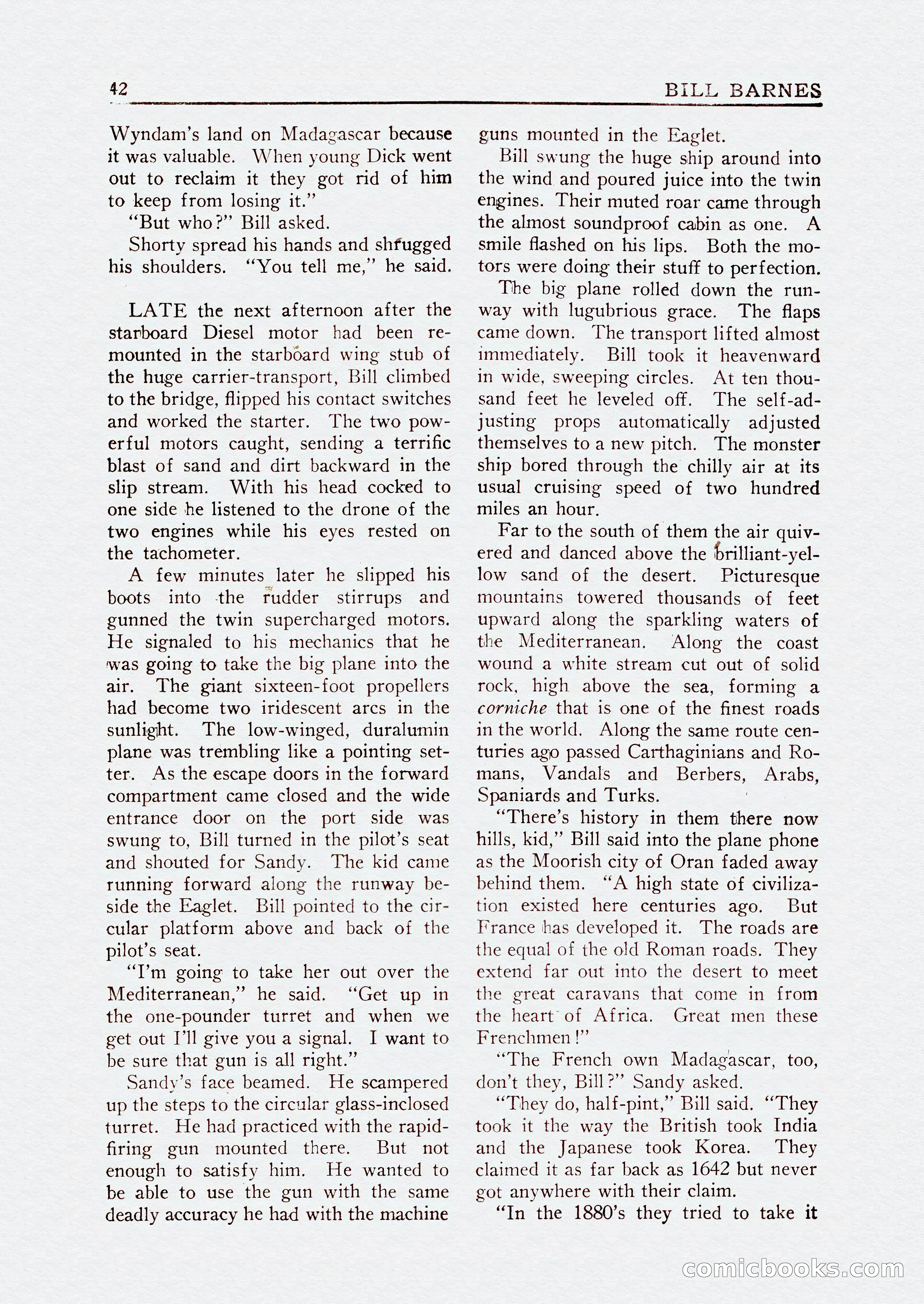 Bill Barnes Air Adventurer, July 1935 — page 44 of 132