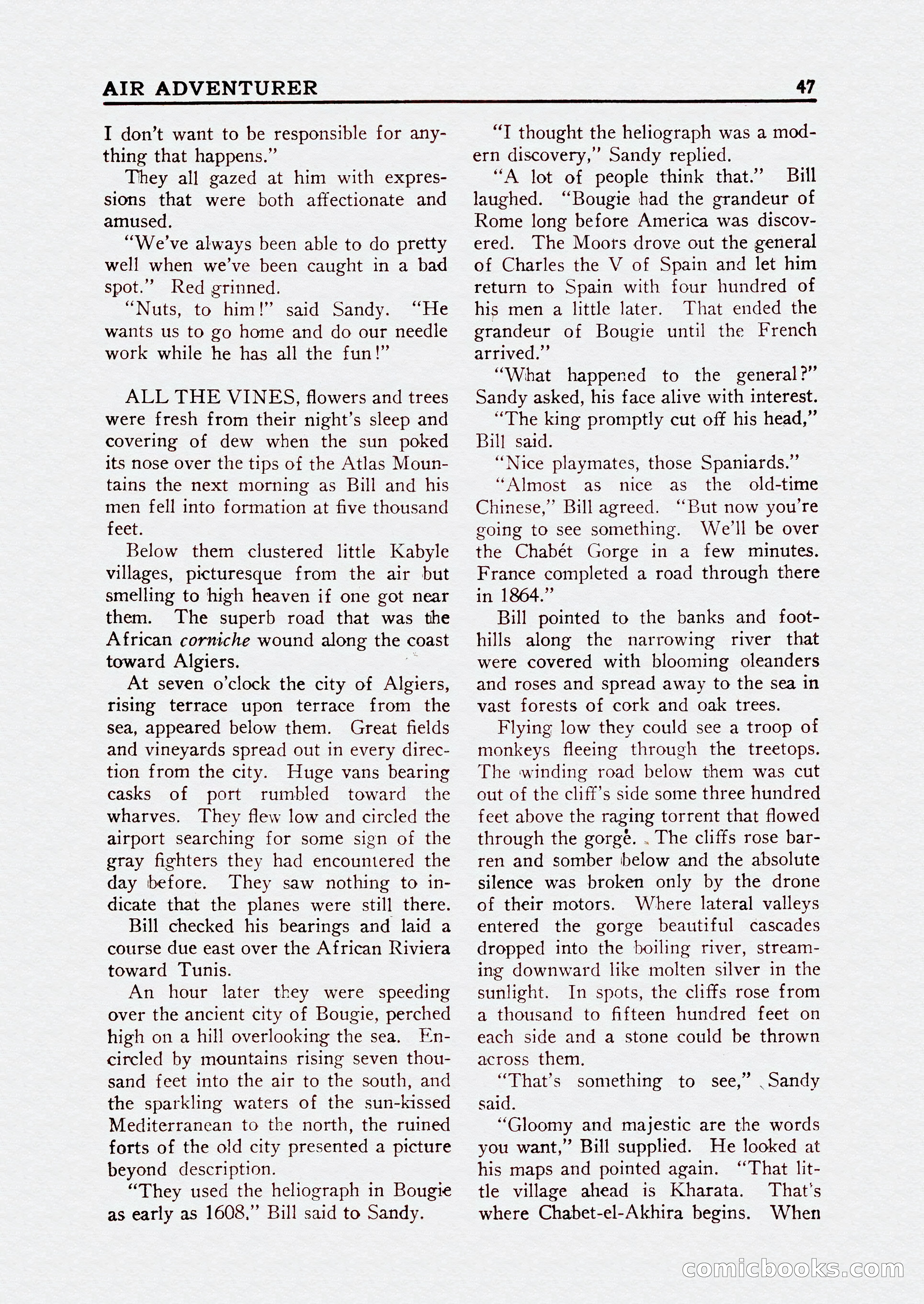Bill Barnes Air Adventurer, July 1935 — page 49 of 132