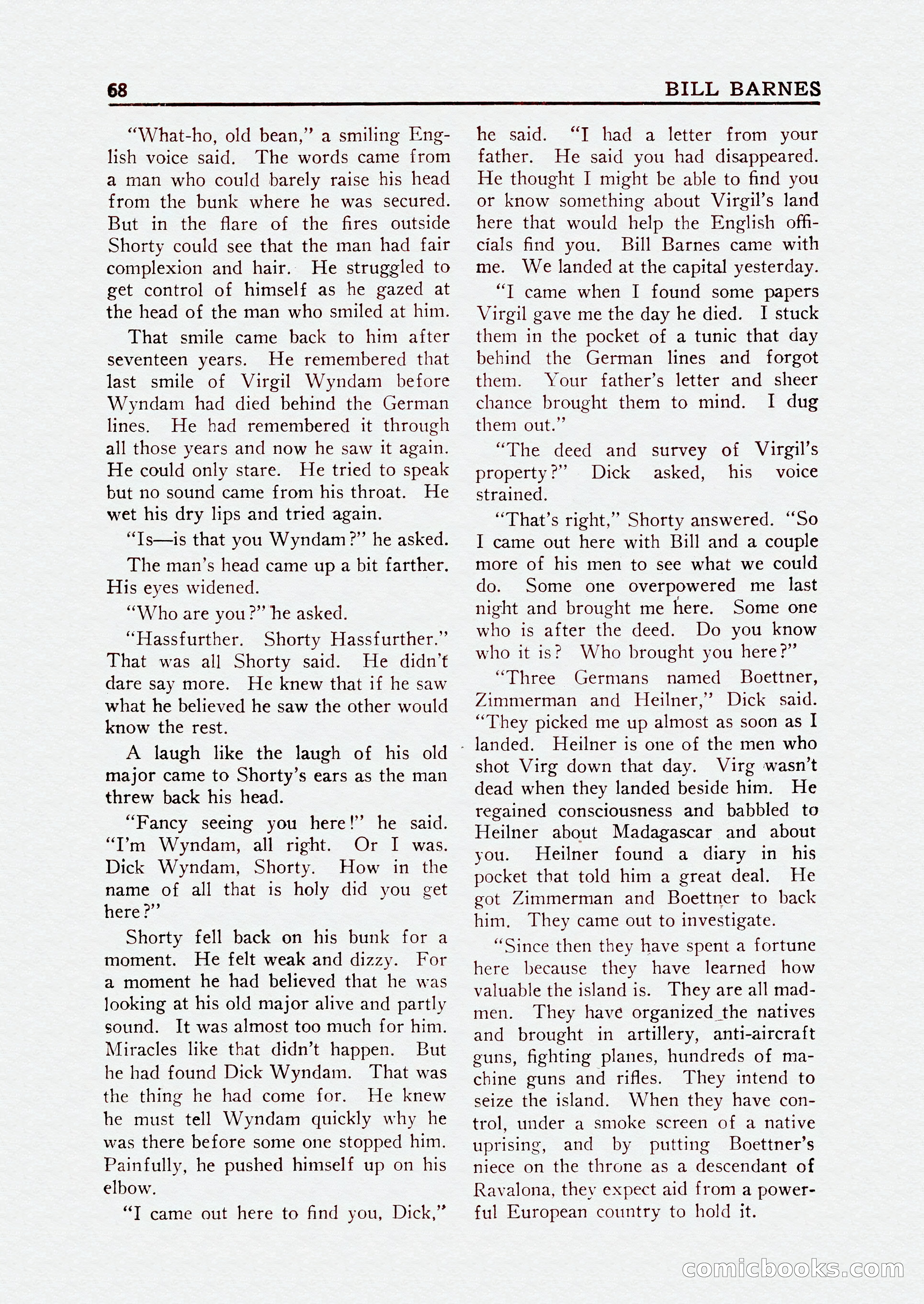 Bill Barnes Air Adventurer, July 1935 — page 70 of 132