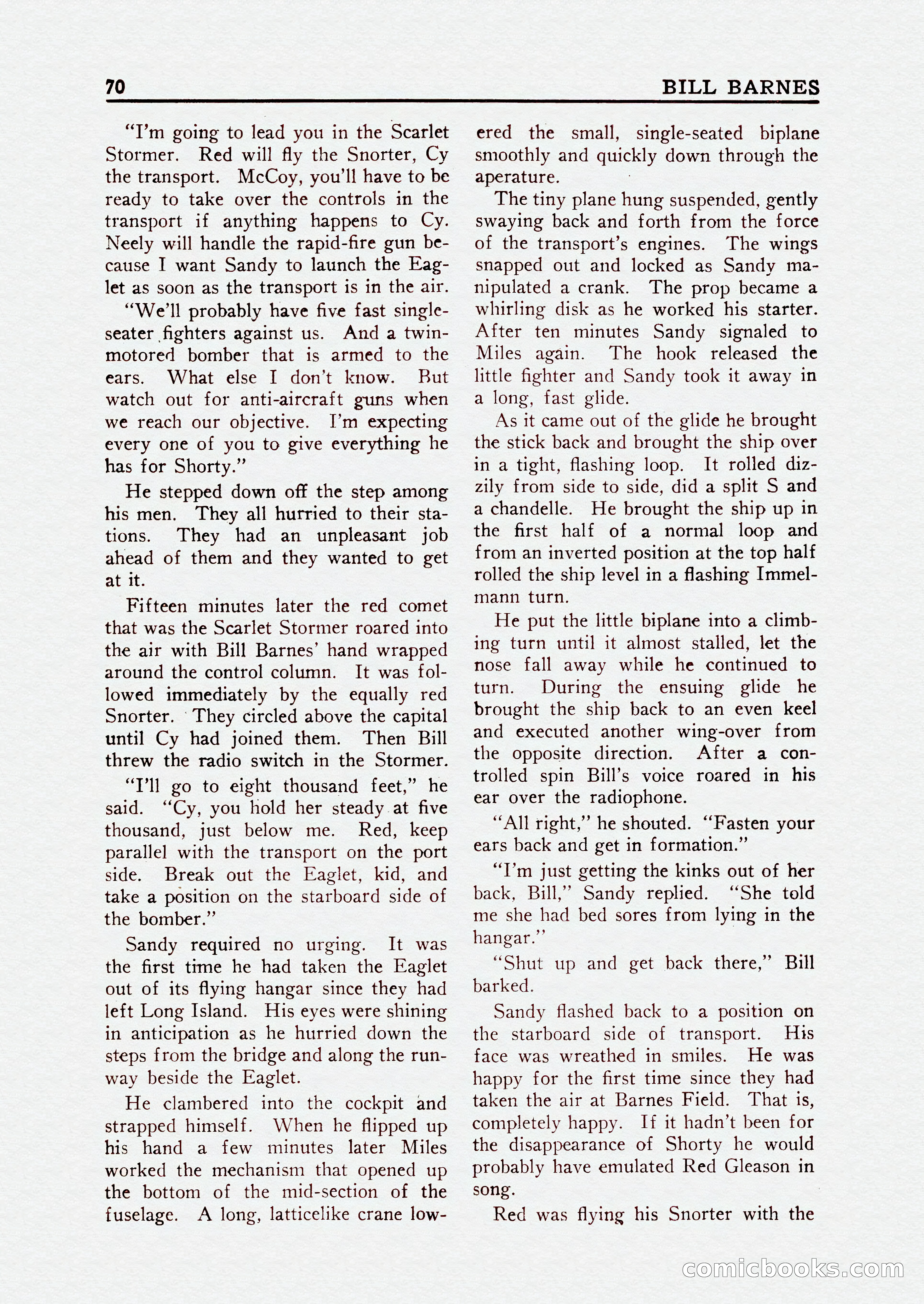 Bill Barnes Air Adventurer, July 1935 — page 72 of 132