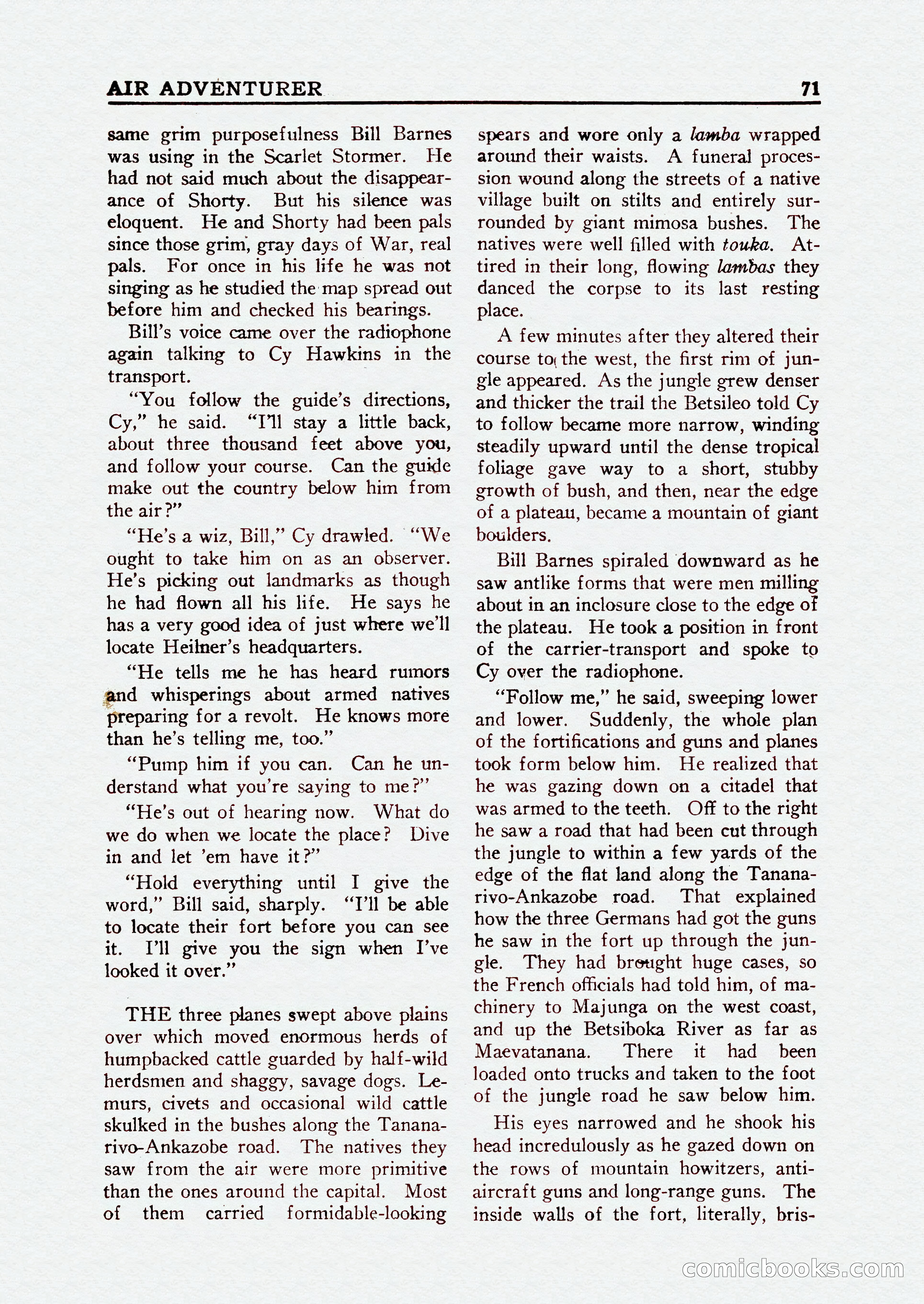 Bill Barnes Air Adventurer, July 1935 — page 73 of 132