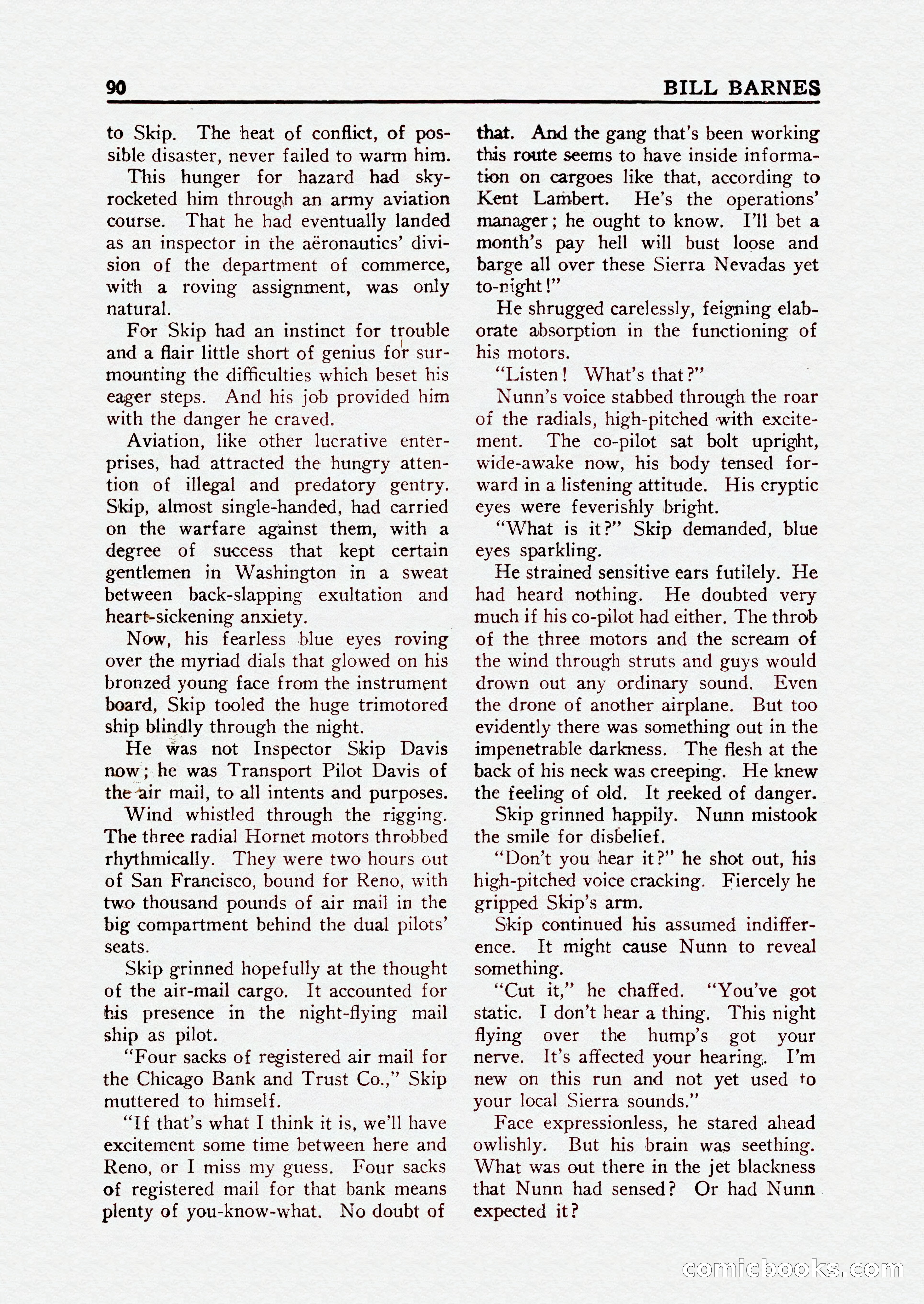 Bill Barnes Air Adventurer, July 1935 — page 92 of 132