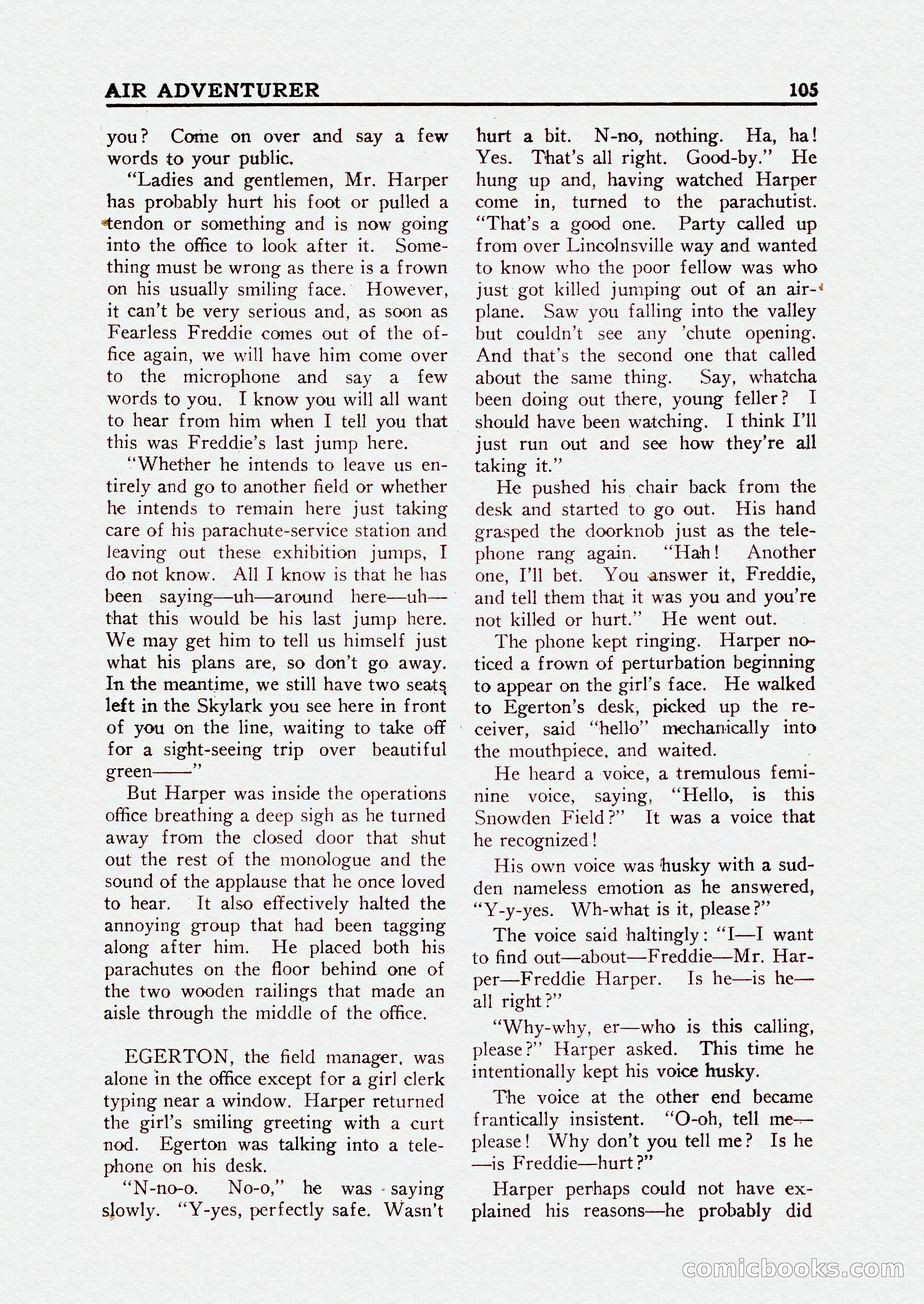 Bill Barnes Air Adventurer, July 1935 — page 107 of 132