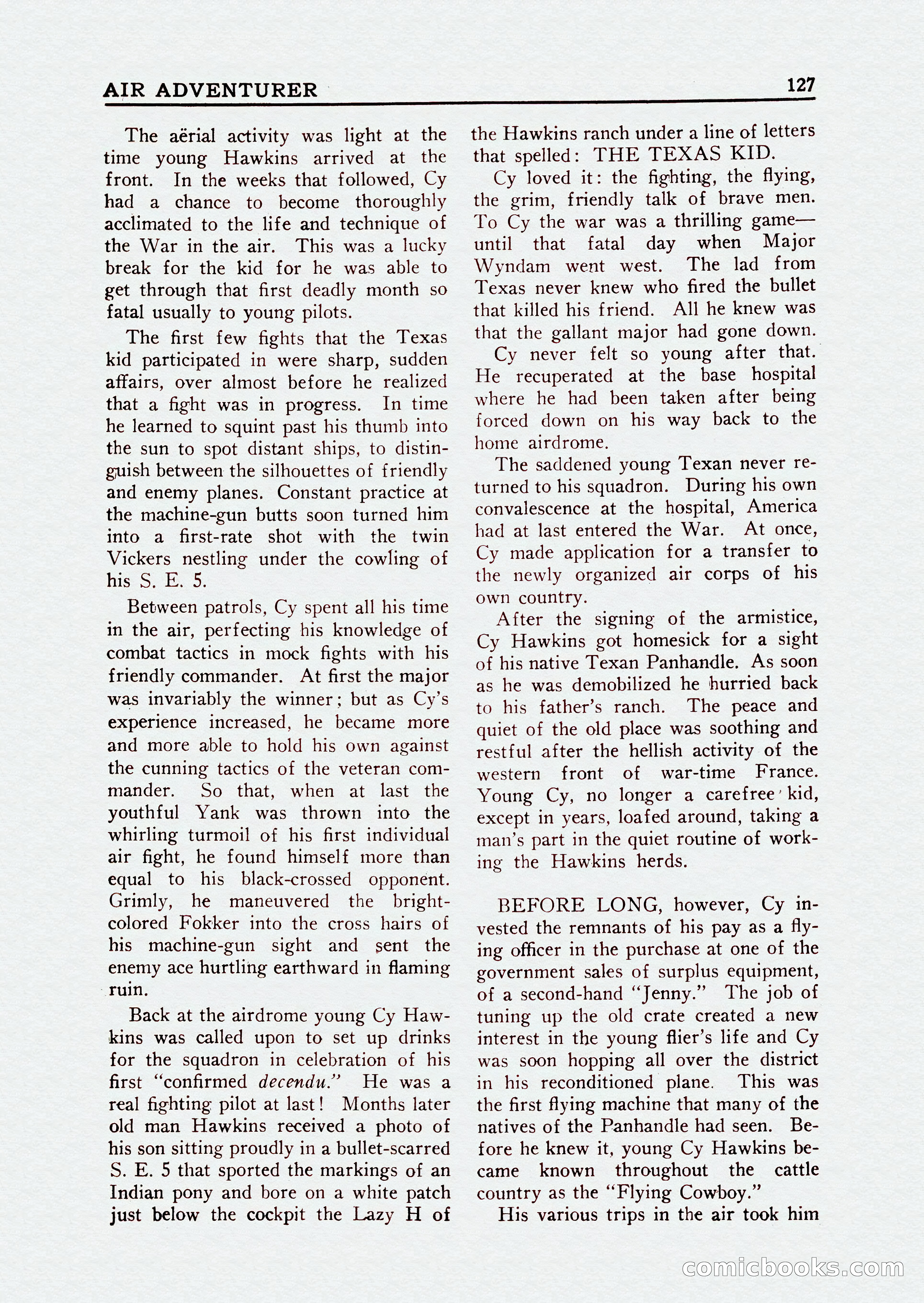 Bill Barnes Air Adventurer, July 1935 — page 129 of 132