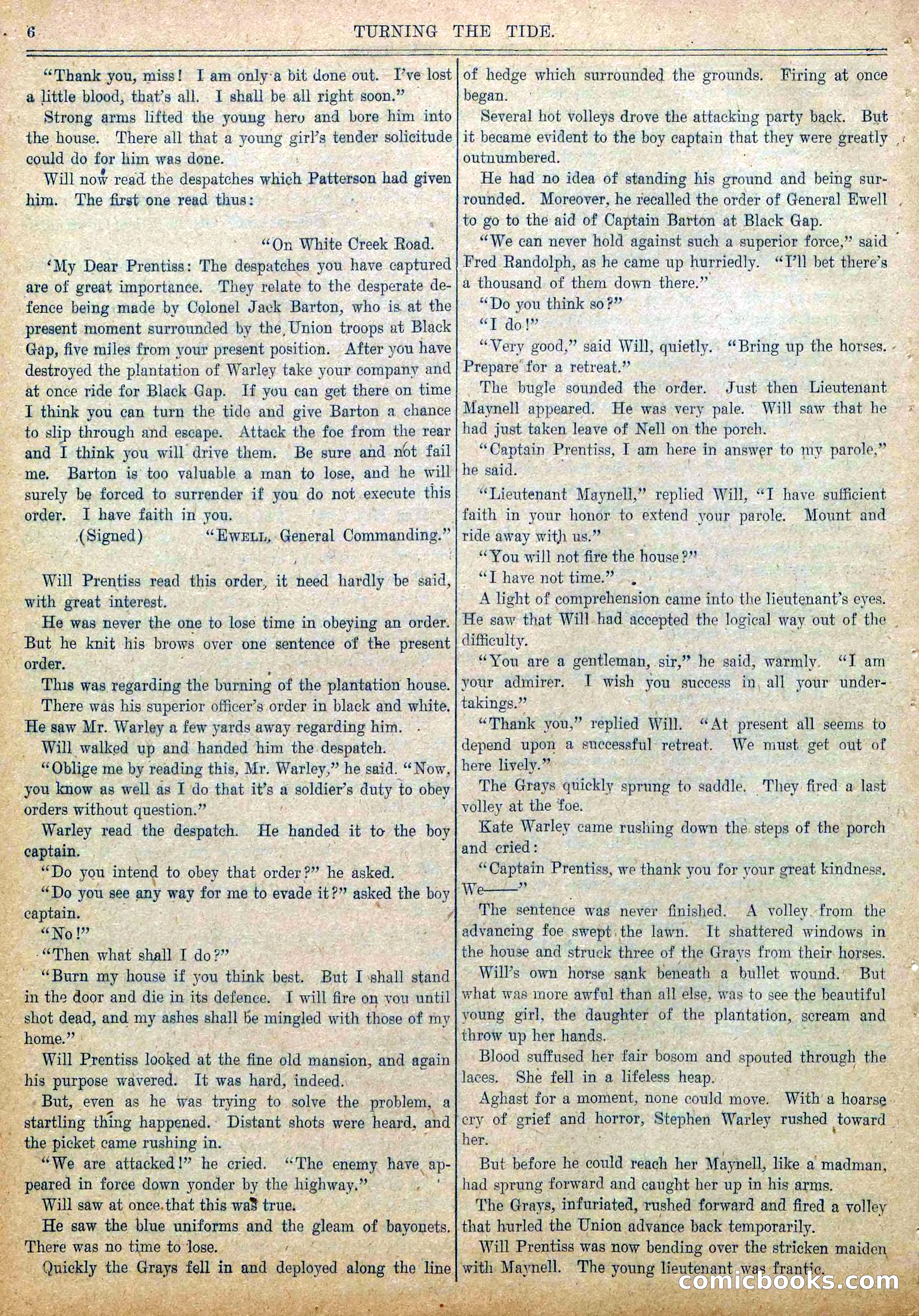 Blue and Gray Weekly, No. 28 — page 8 of 36