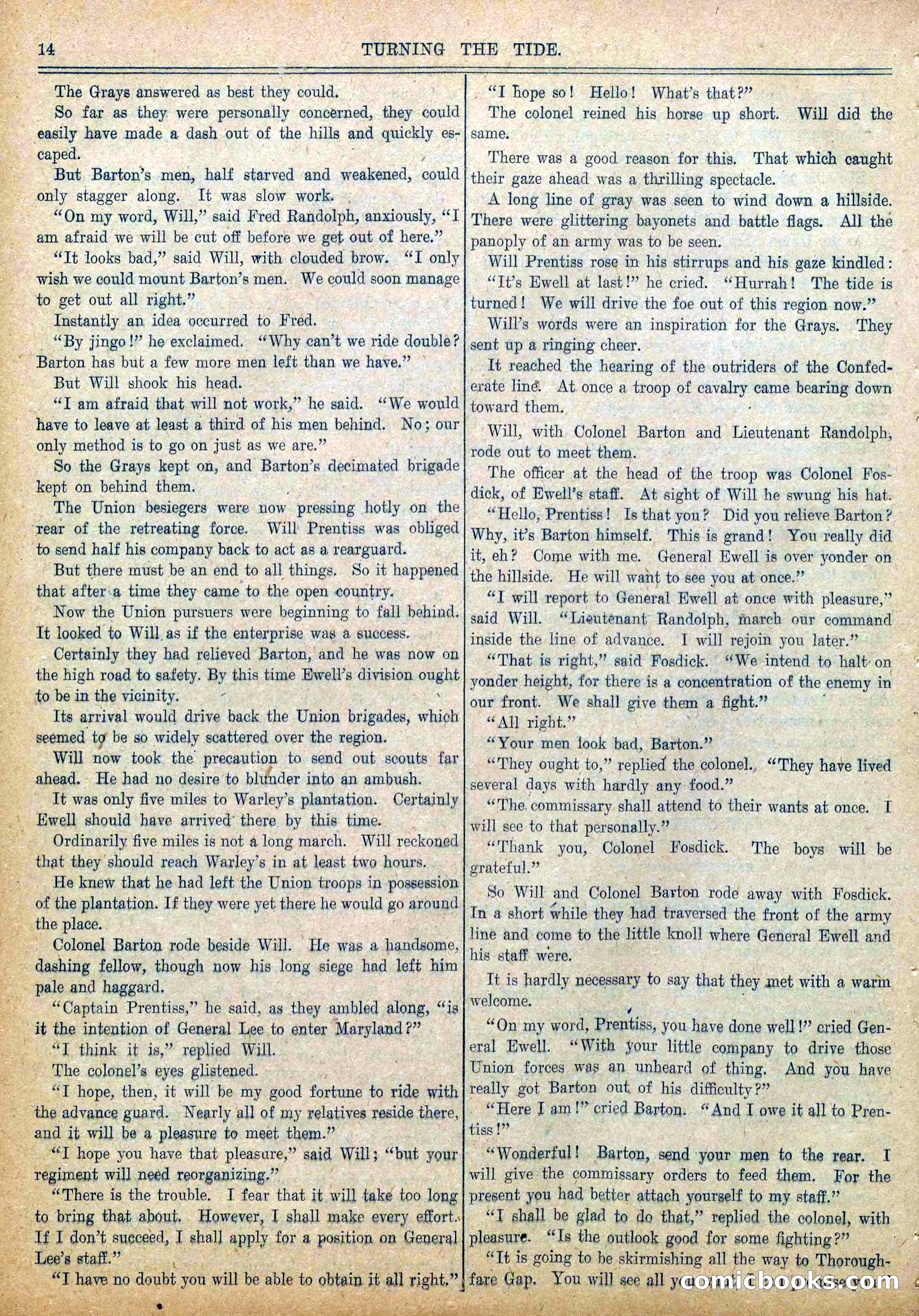 Blue and Gray Weekly, No. 28 — page 16 of 36