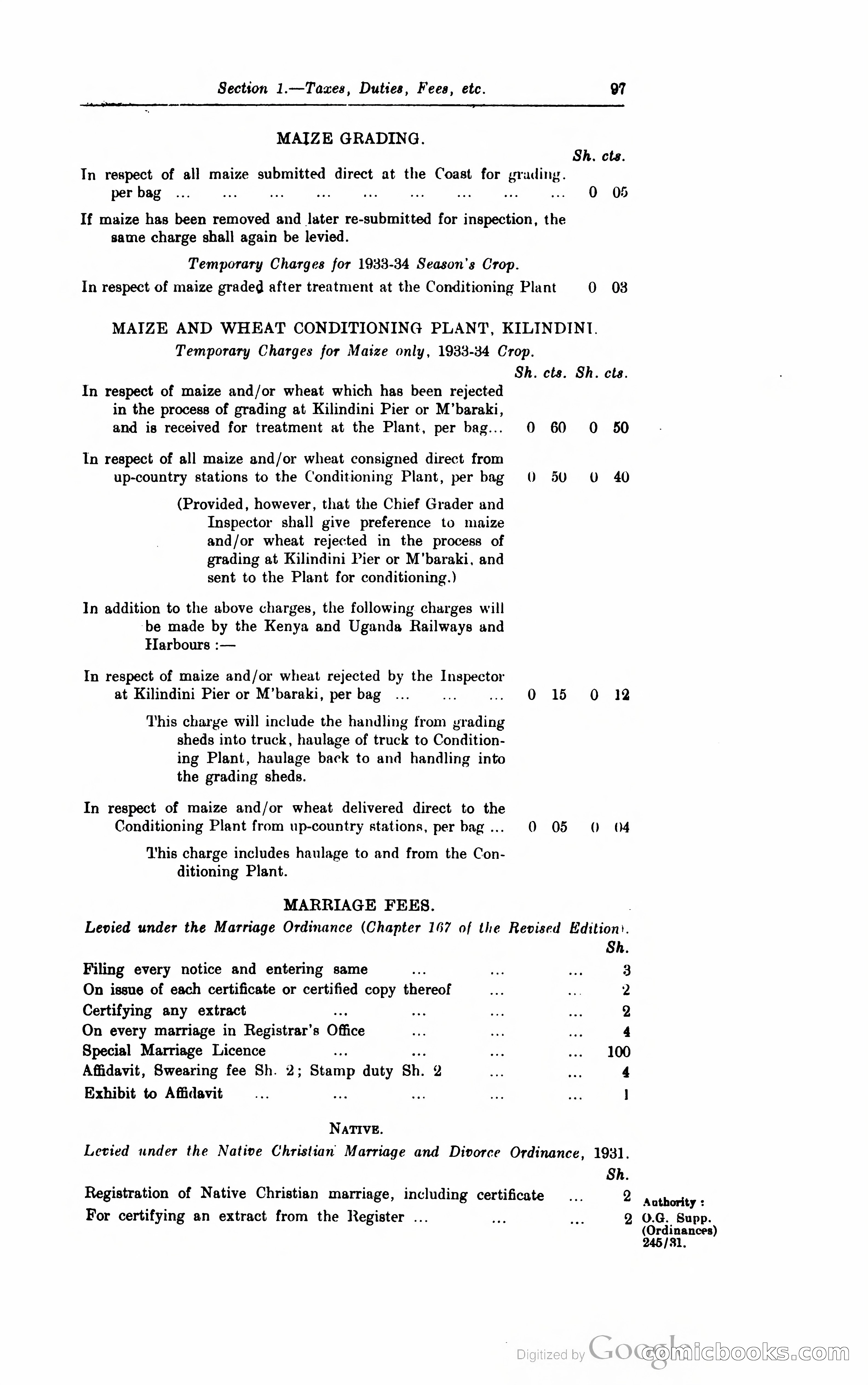Kenya Colony and Protectorate Blue Book — page 110 of 400