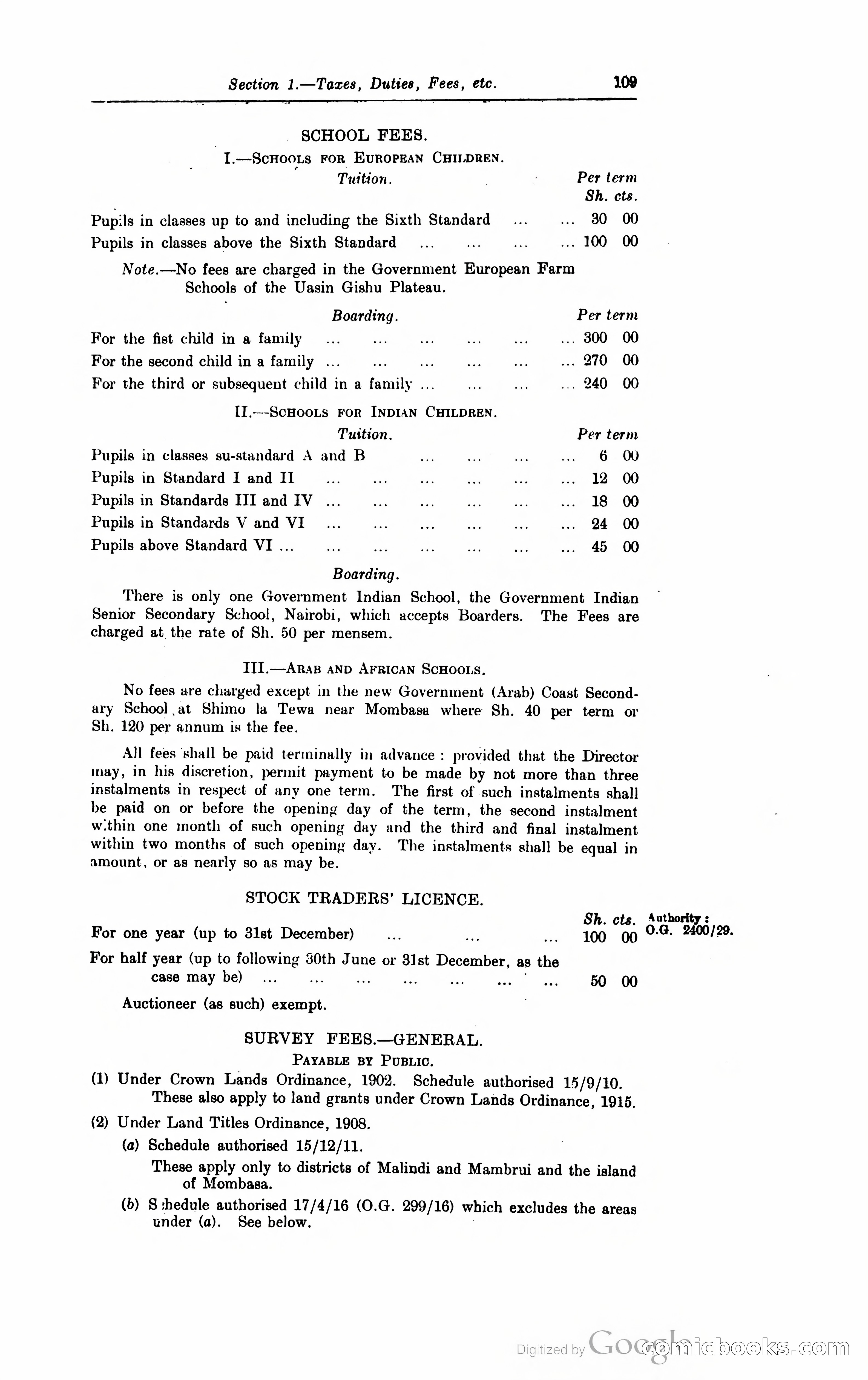 Kenya Colony and Protectorate Blue Book — page 122 of 400