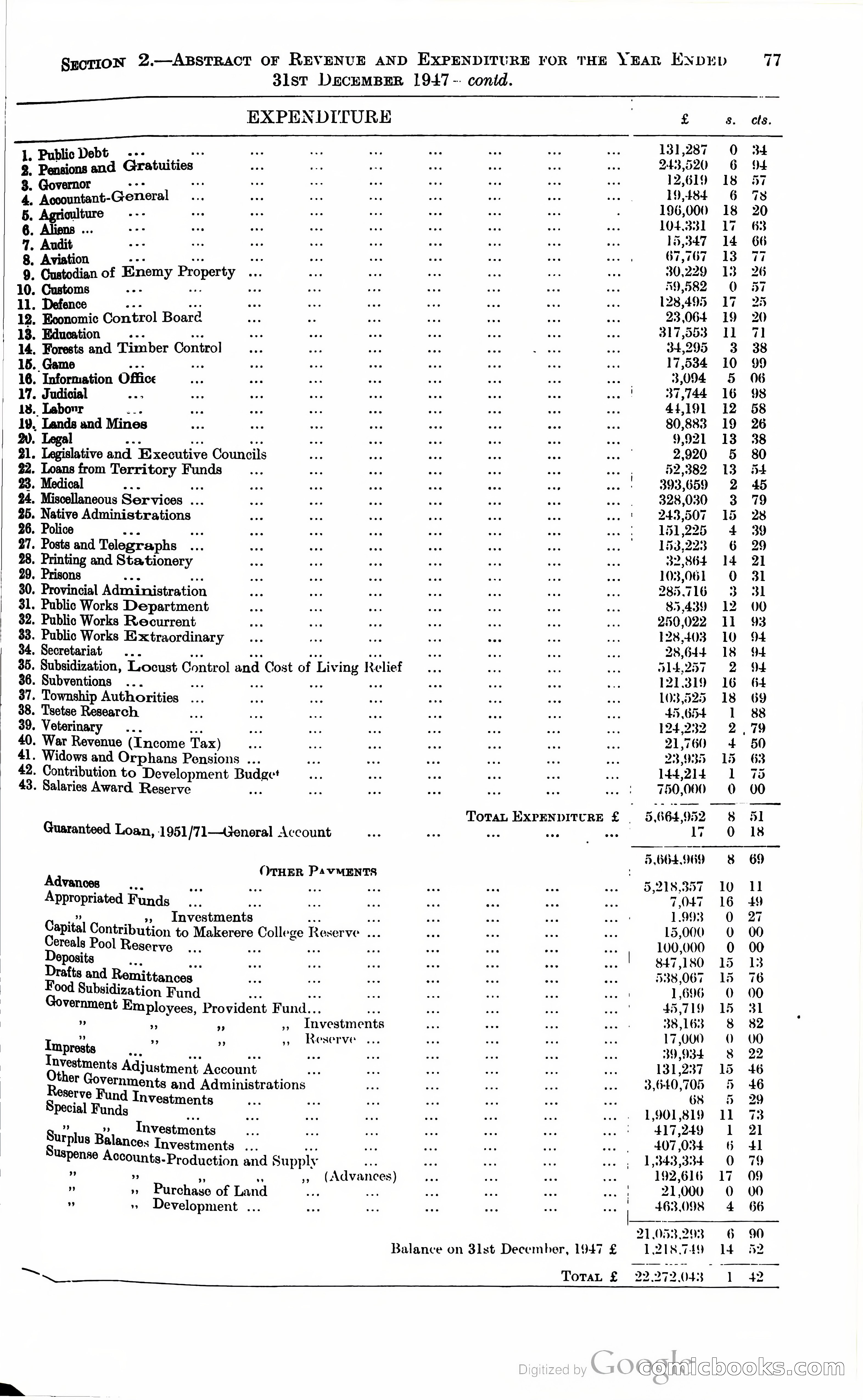 Tanganyika Territory Blue Book for the year ended 31st December 1947 — page 86 of 400