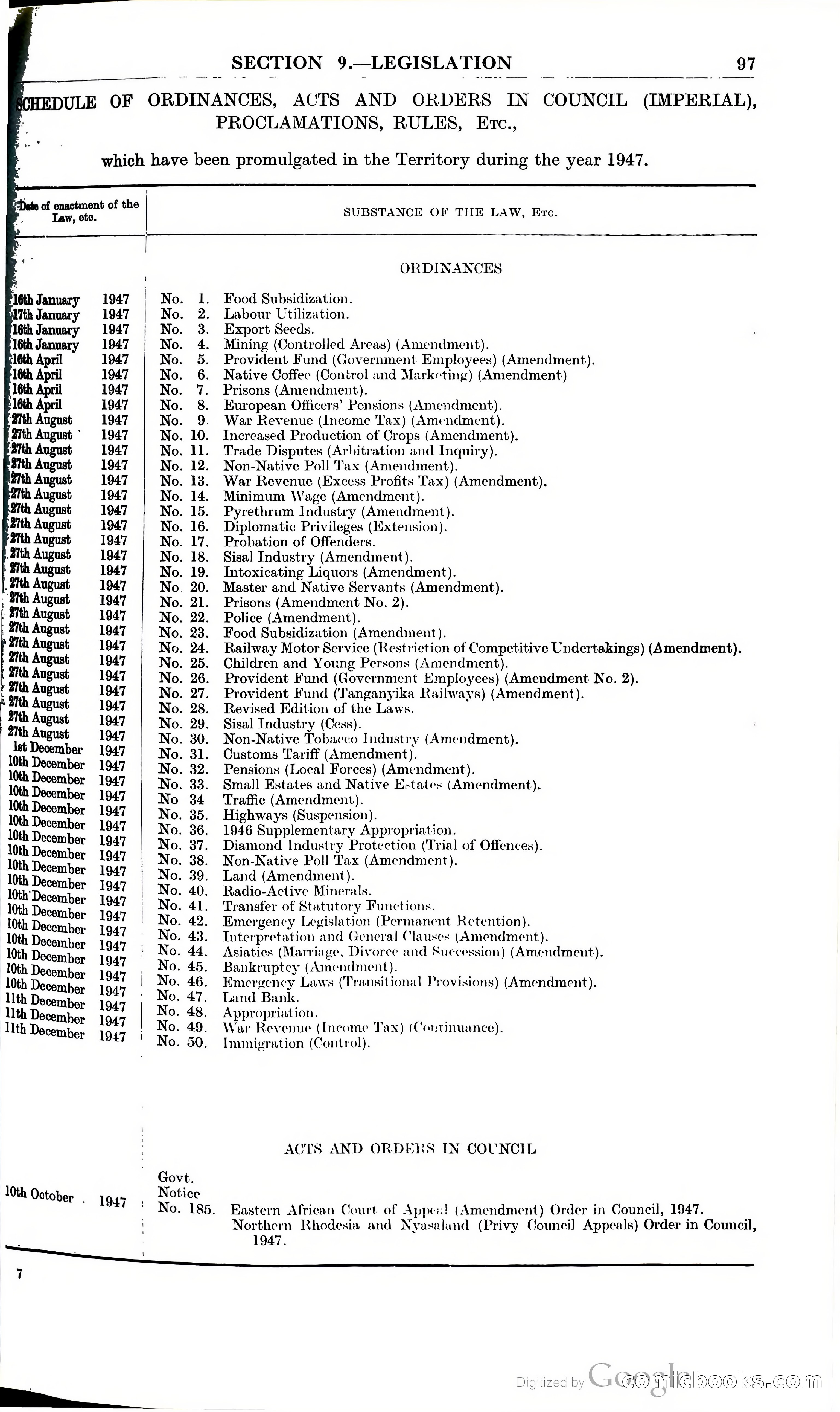 Tanganyika Territory Blue Book for the year ended 31st December 1947 — page 106 of 400