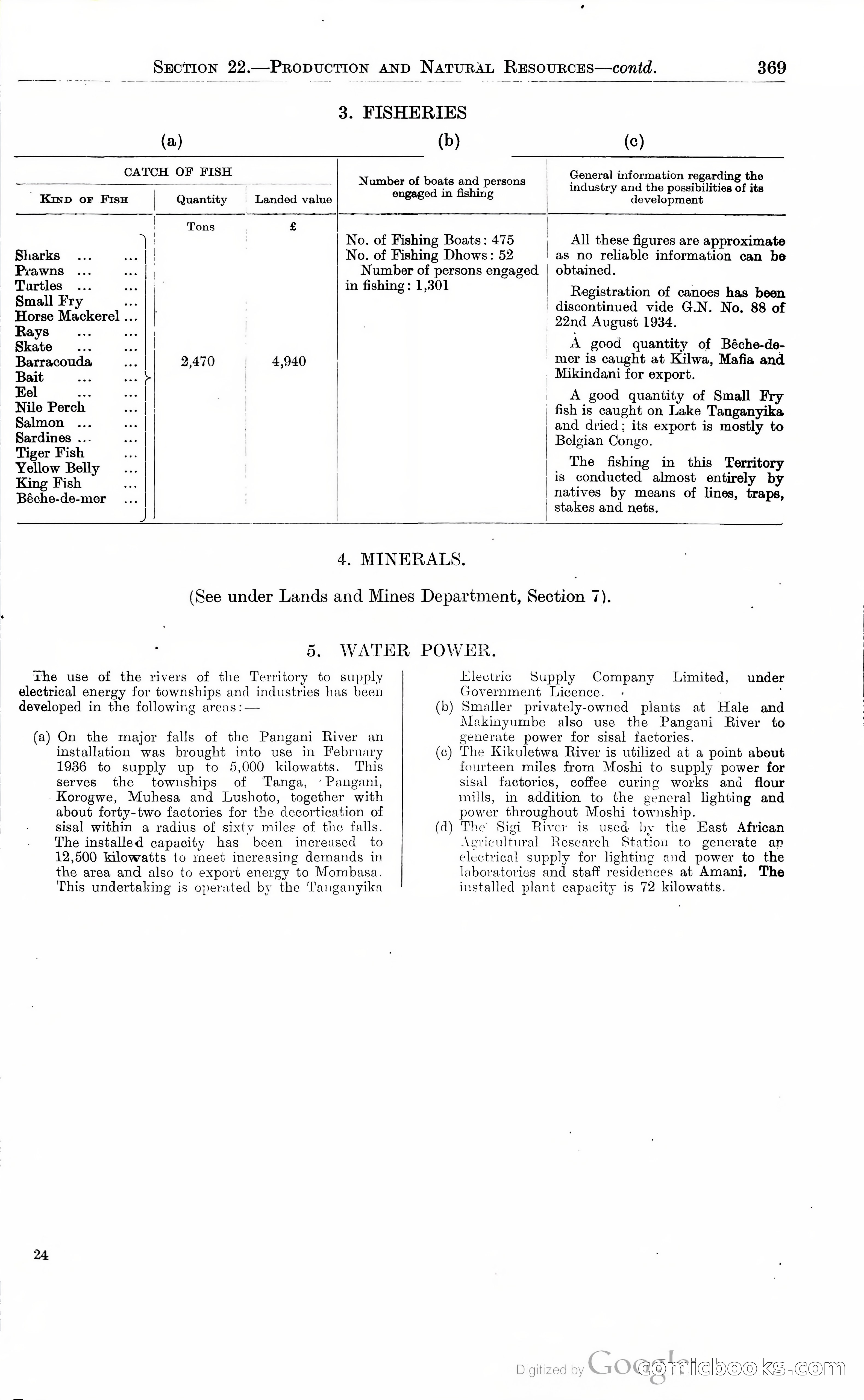 Tanganyika Territory Blue Book for the year ended 31st December 1947 — page 378 of 400