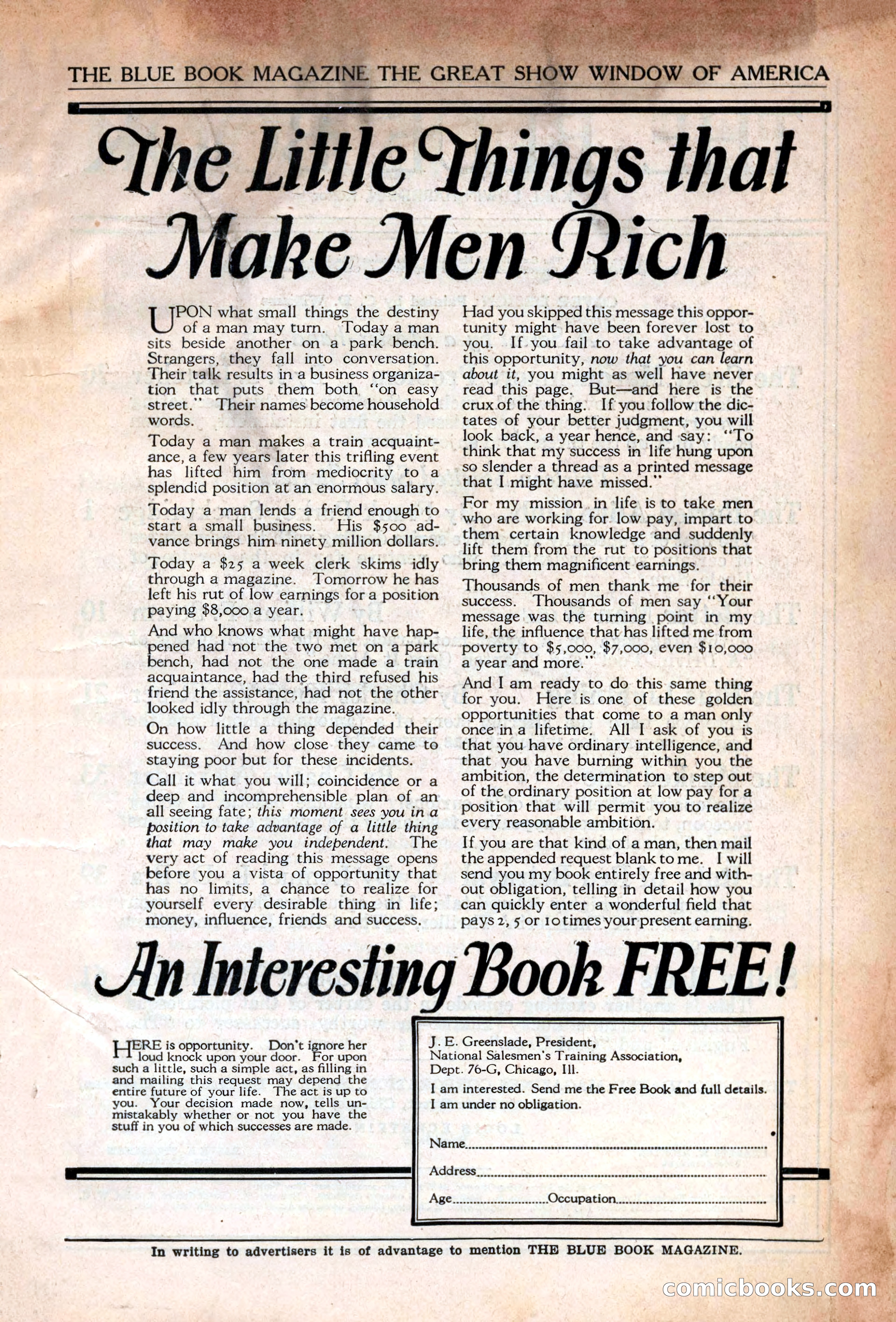 The Blue Book Magazine, June 1923 — page 3 of 212