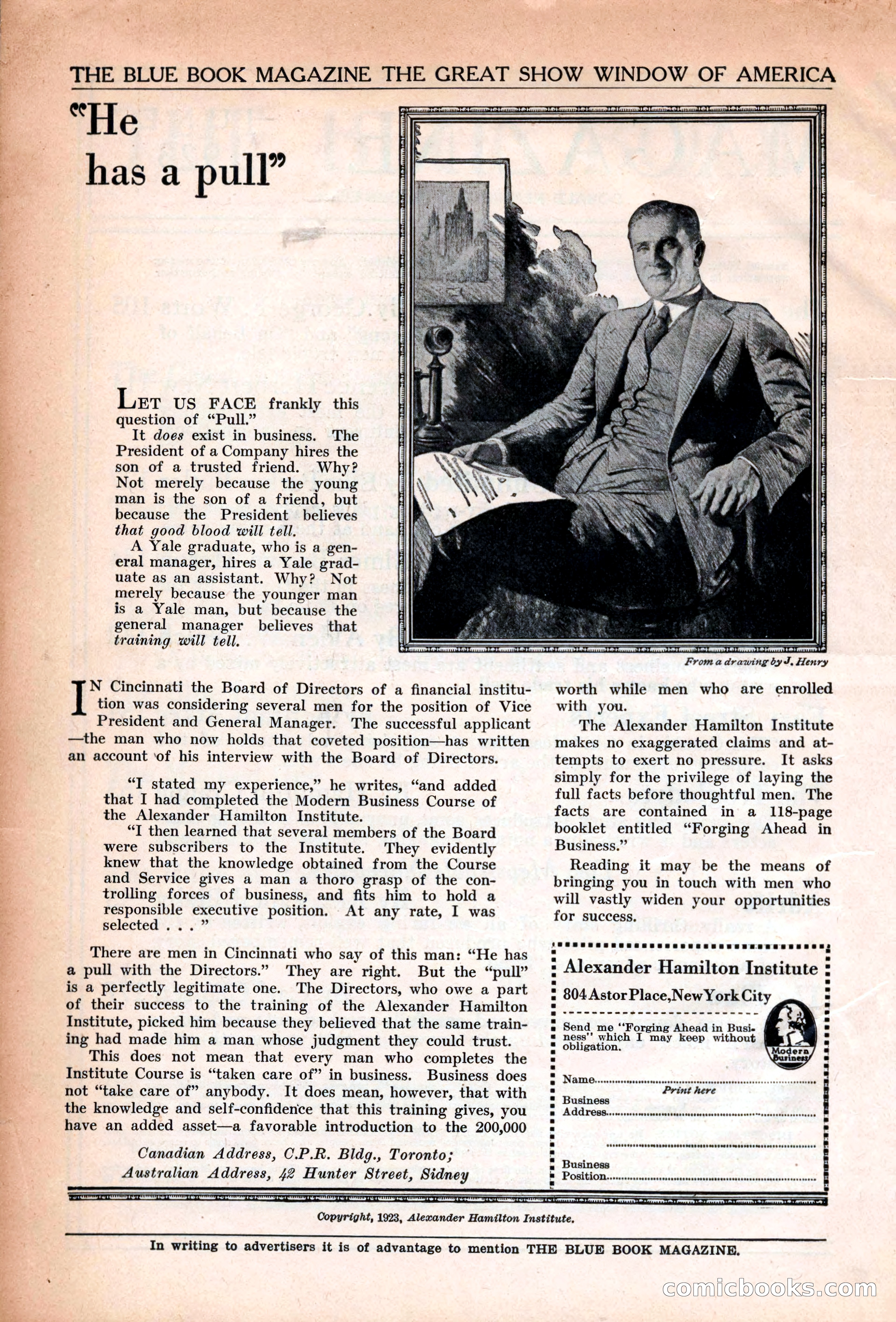 The Blue Book Magazine, June 1923 — page 6 of 212