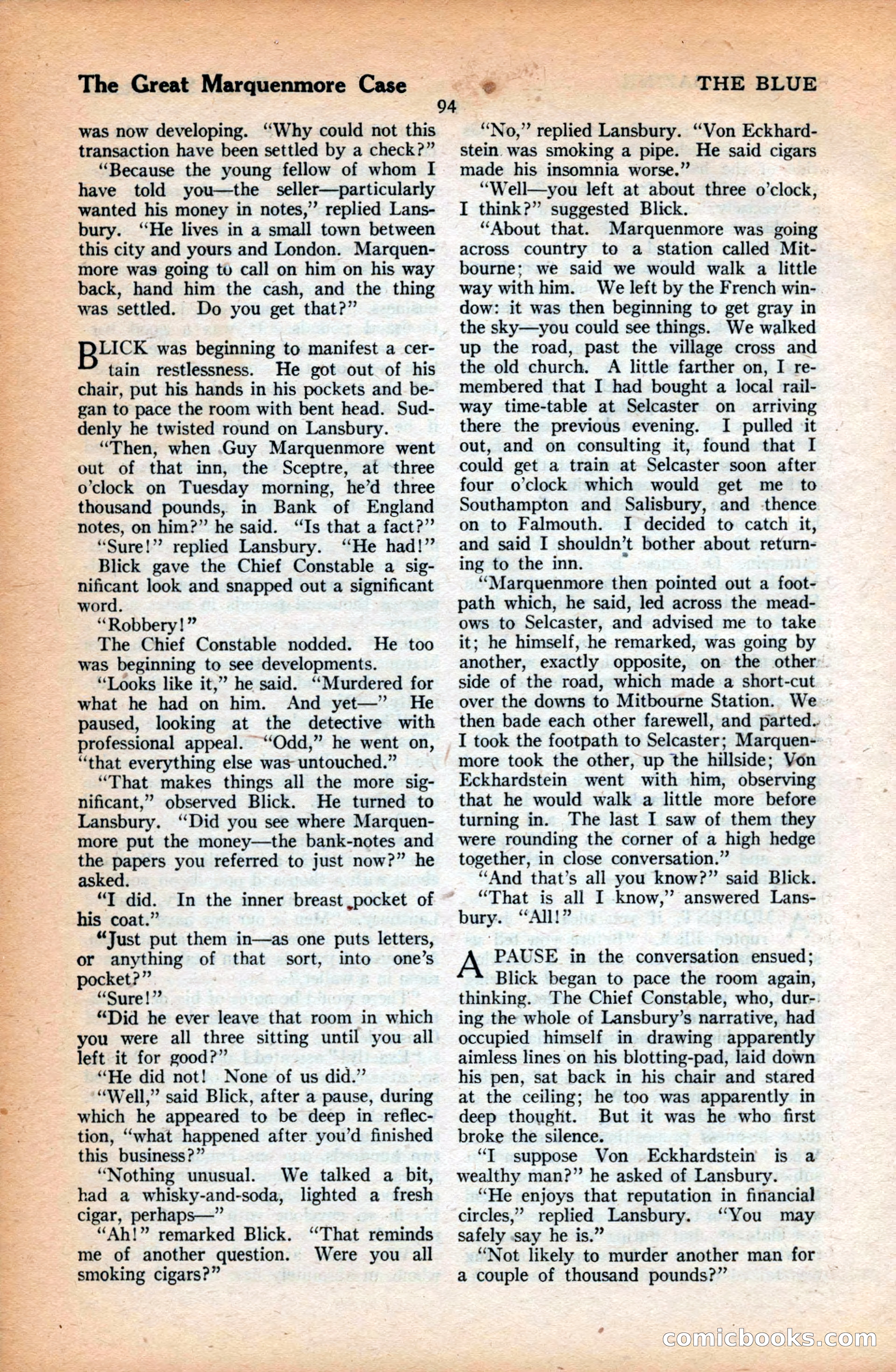 The Blue Book Magazine, June 1923 — page 100 of 212