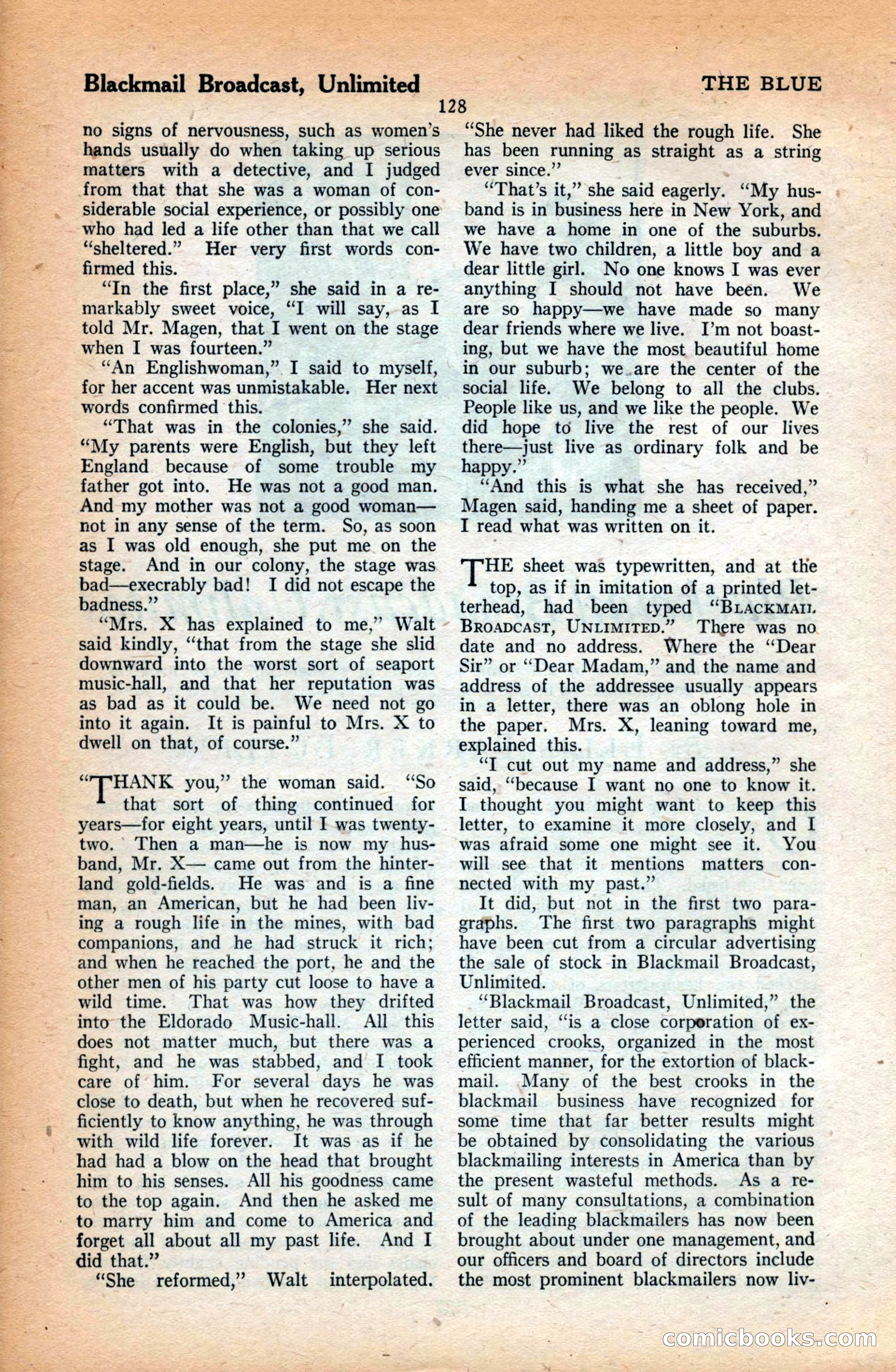 The Blue Book Magazine, June 1923 — page 134 of 212