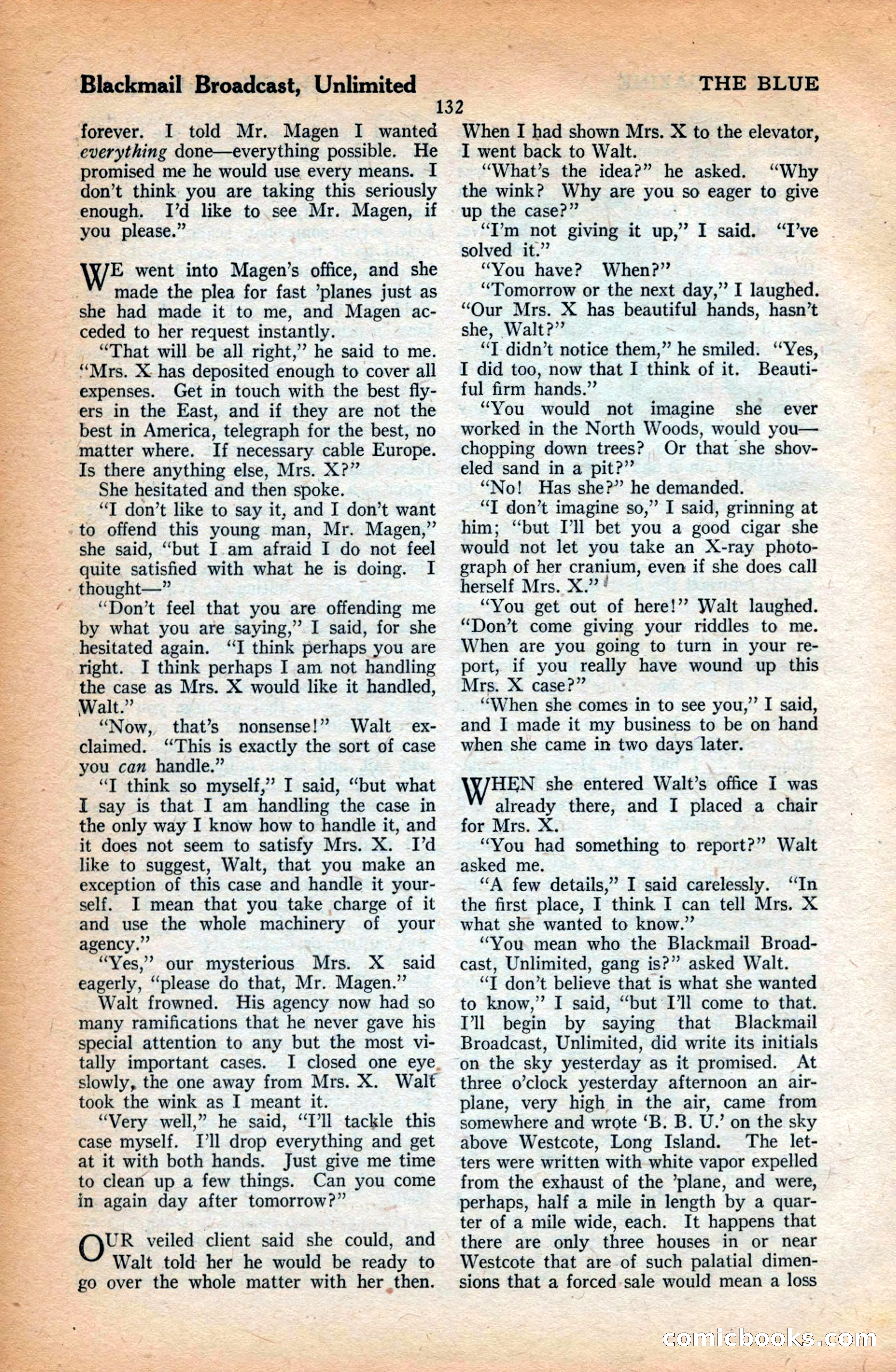 The Blue Book Magazine, June 1923 — page 138 of 212
