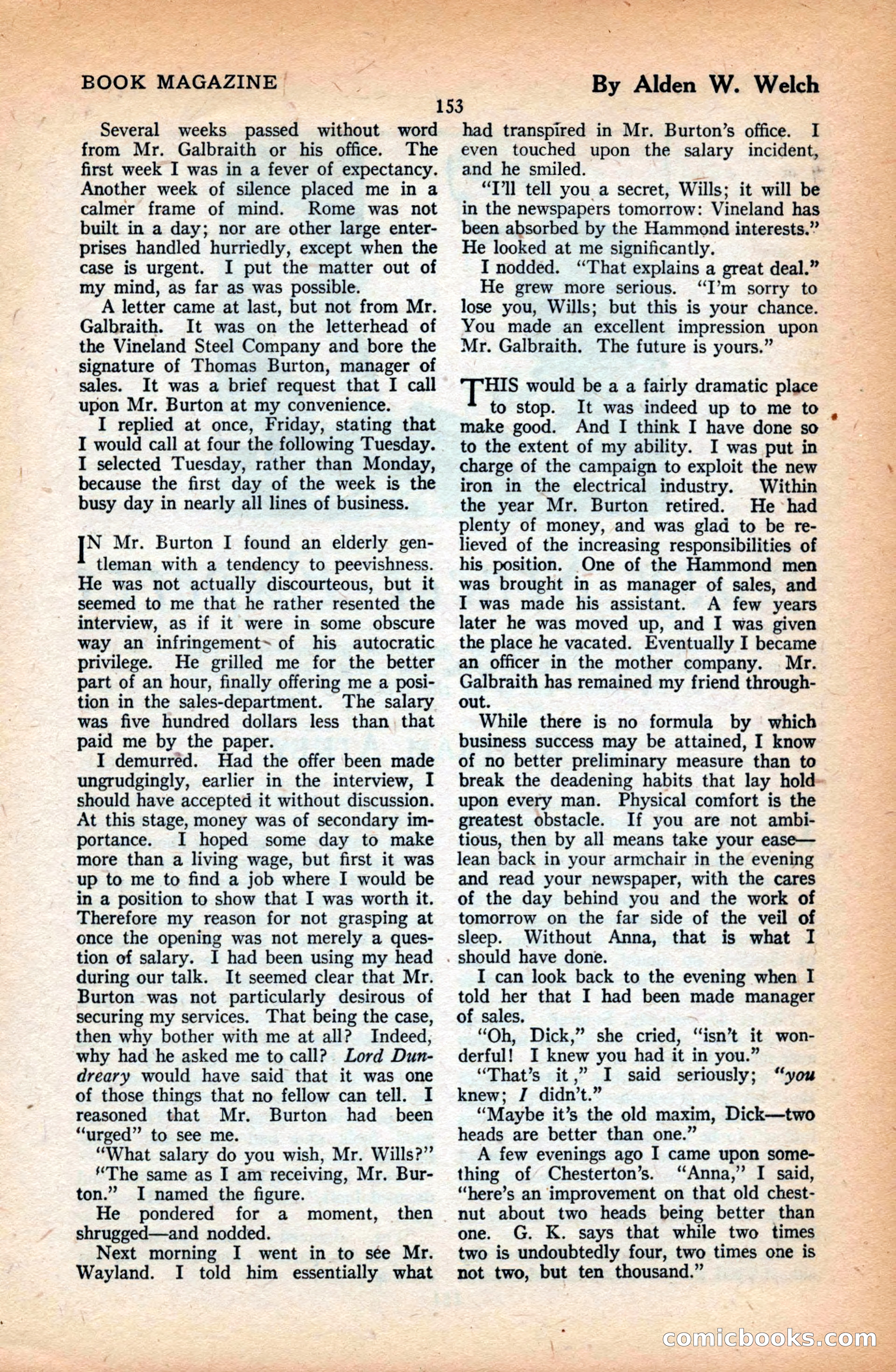 The Blue Book Magazine, June 1923 — page 159 of 212