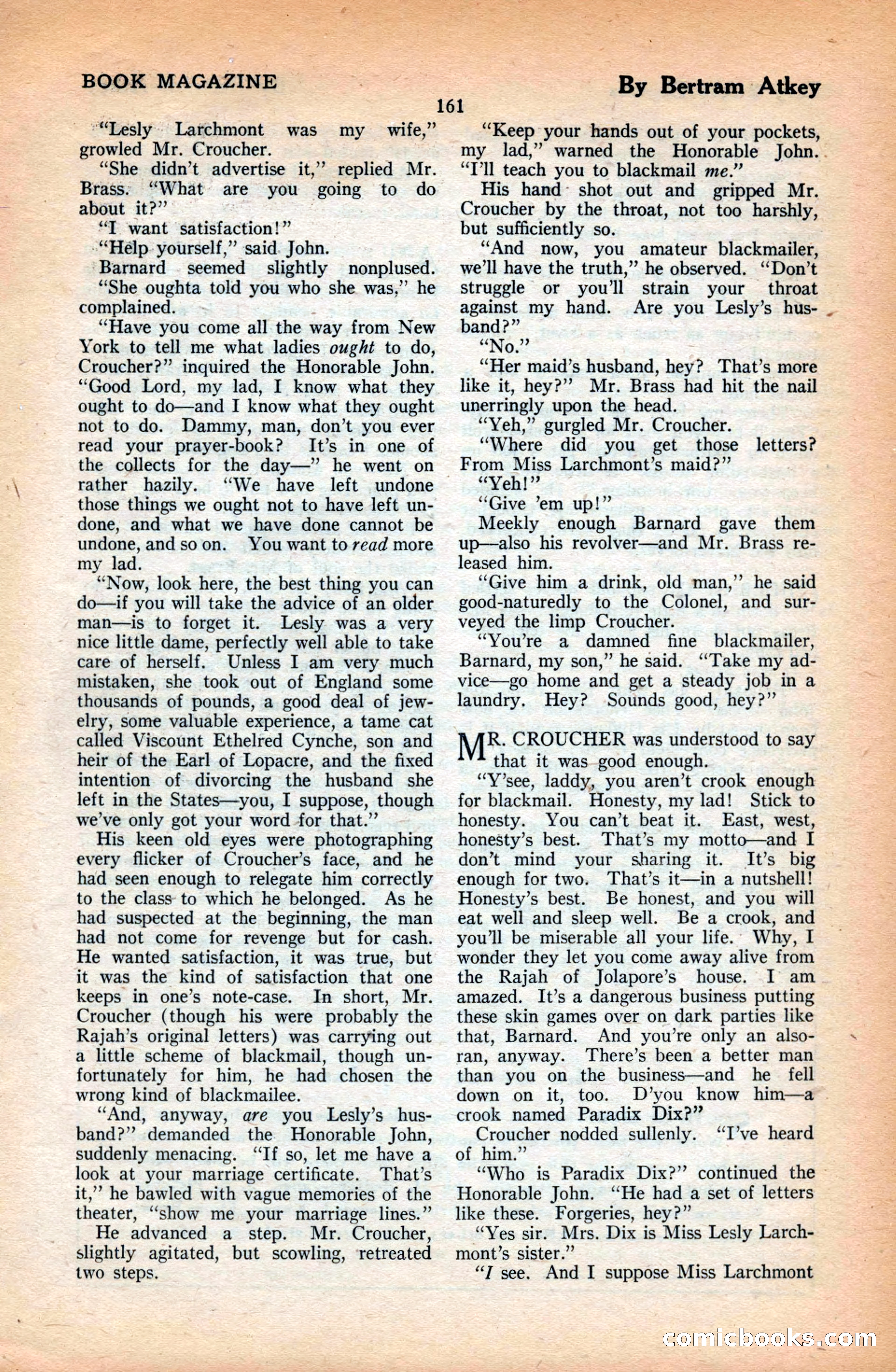 The Blue Book Magazine, June 1923 — page 167 of 212