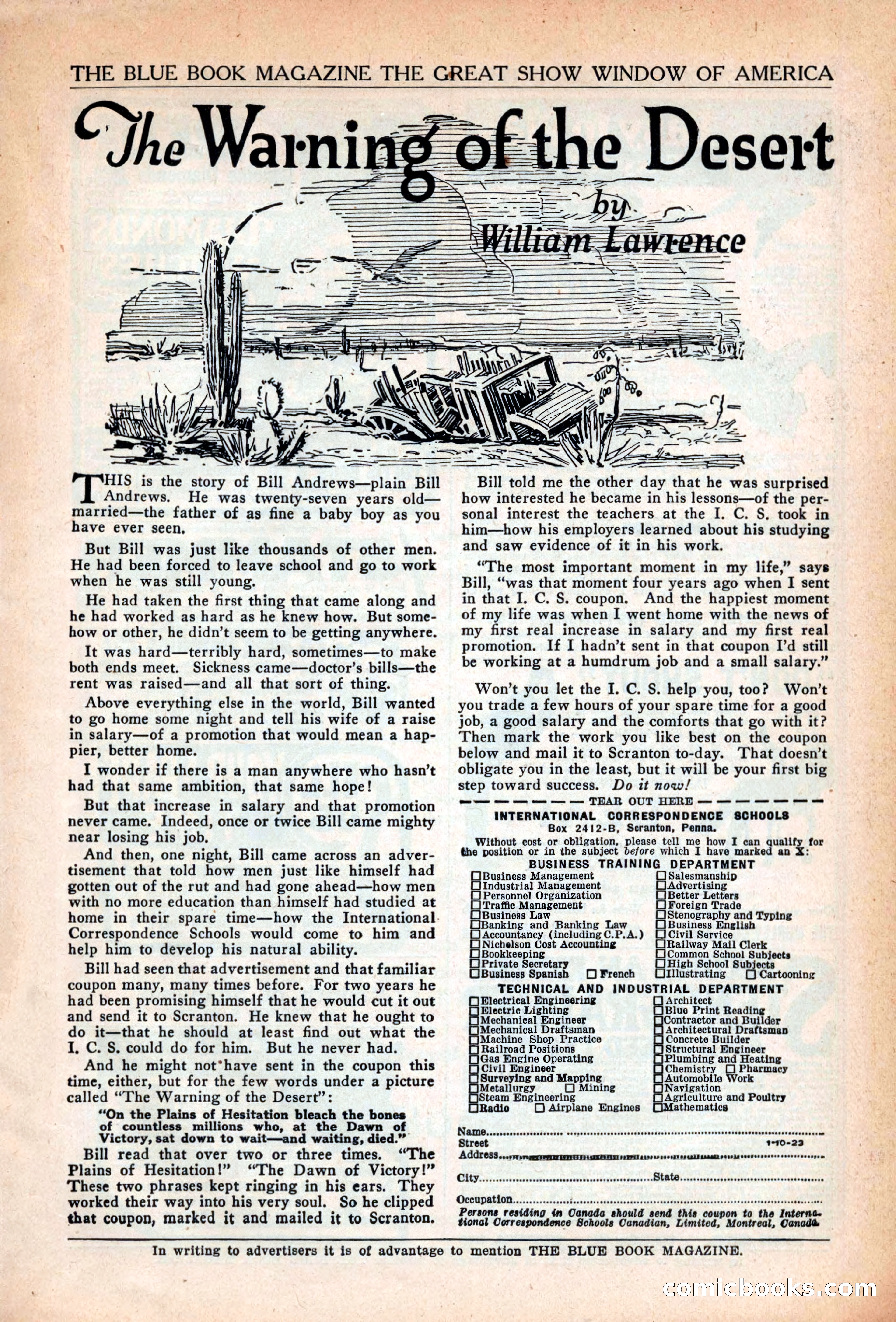 The Blue Book Magazine, June 1923 — page 199 of 212