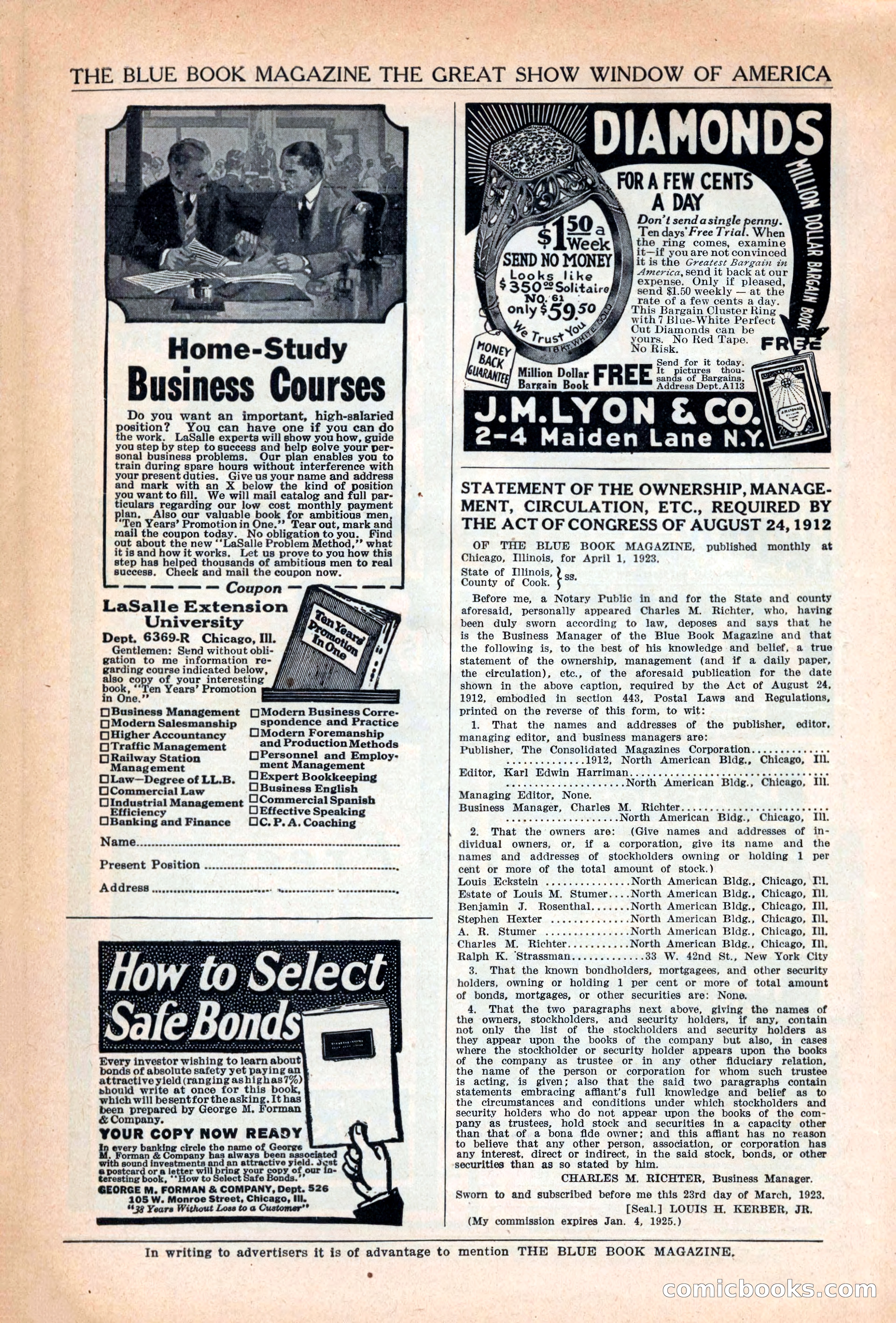 The Blue Book Magazine, June 1923 — page 208 of 212