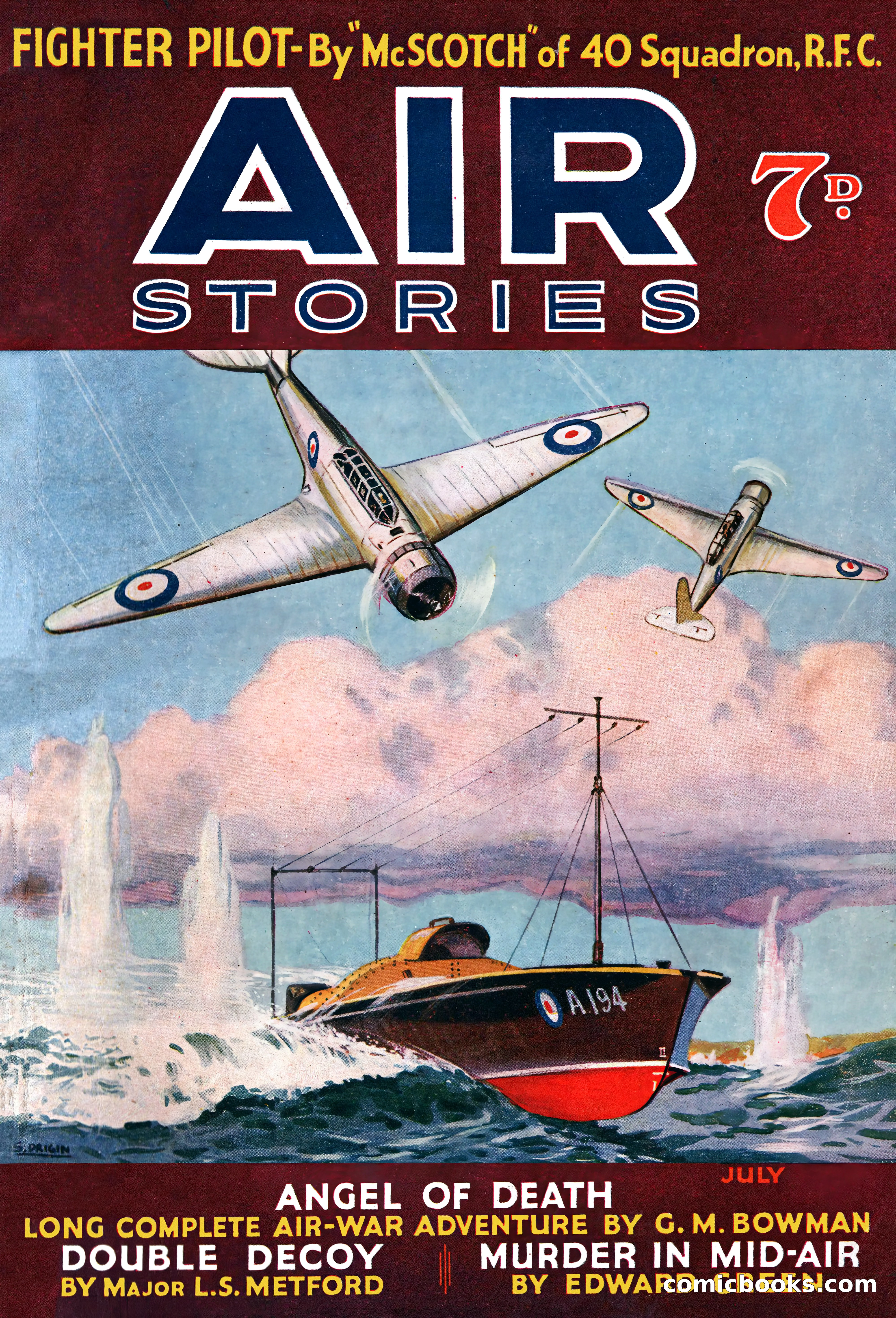 Air Stories, July 1937 — page 1 of 100