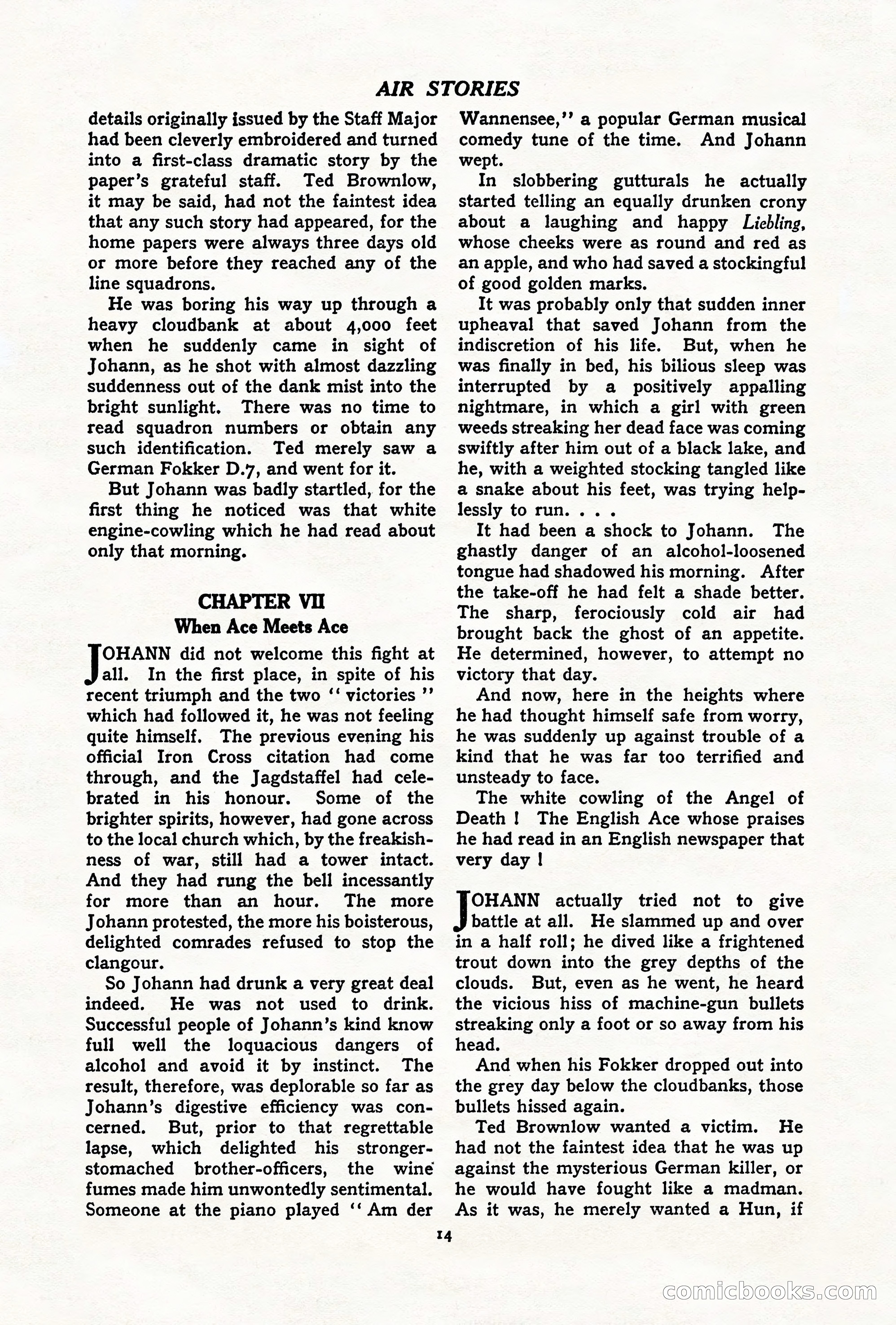 Air Stories, July 1937 — page 16 of 100