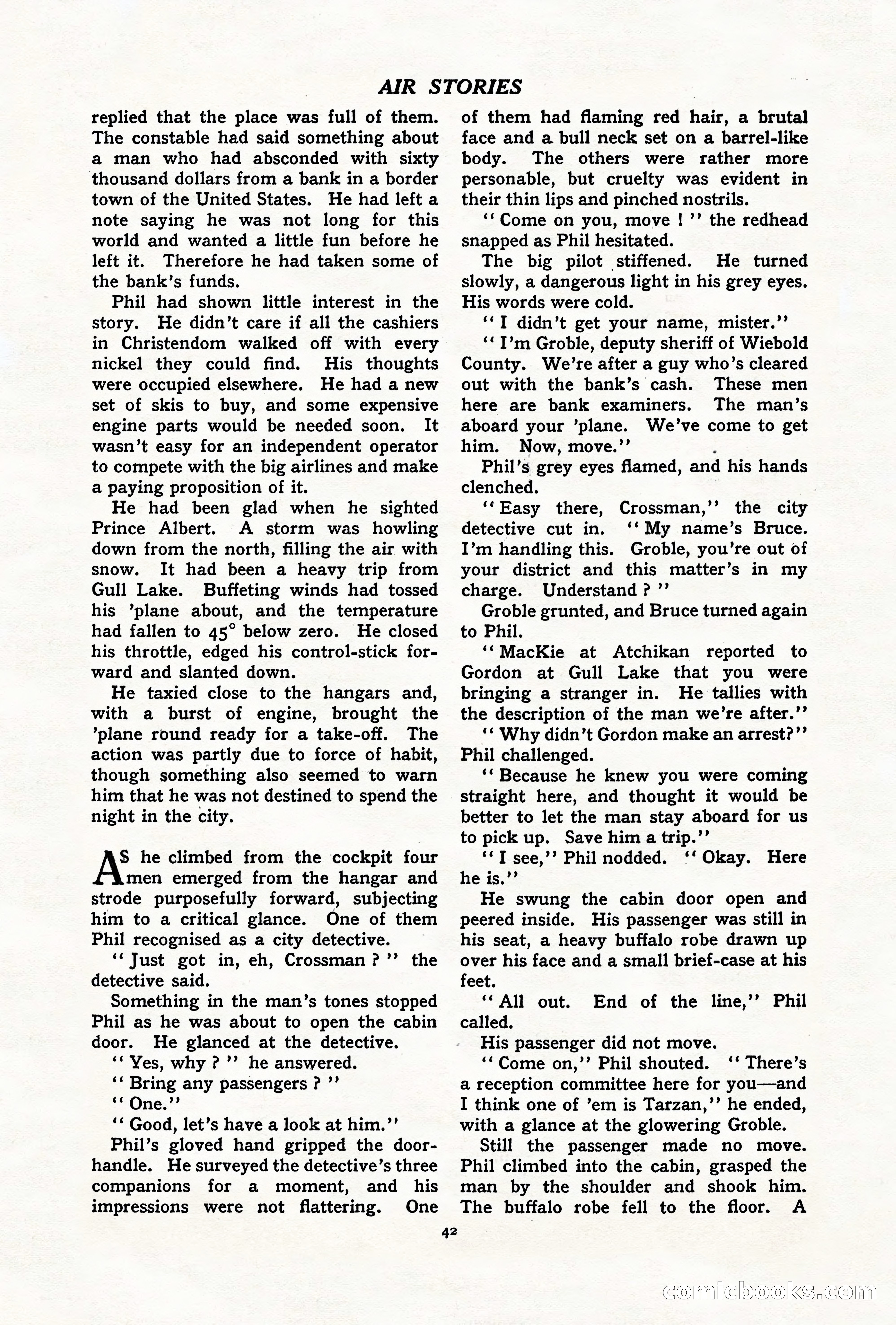 Air Stories, July 1937 — page 44 of 100