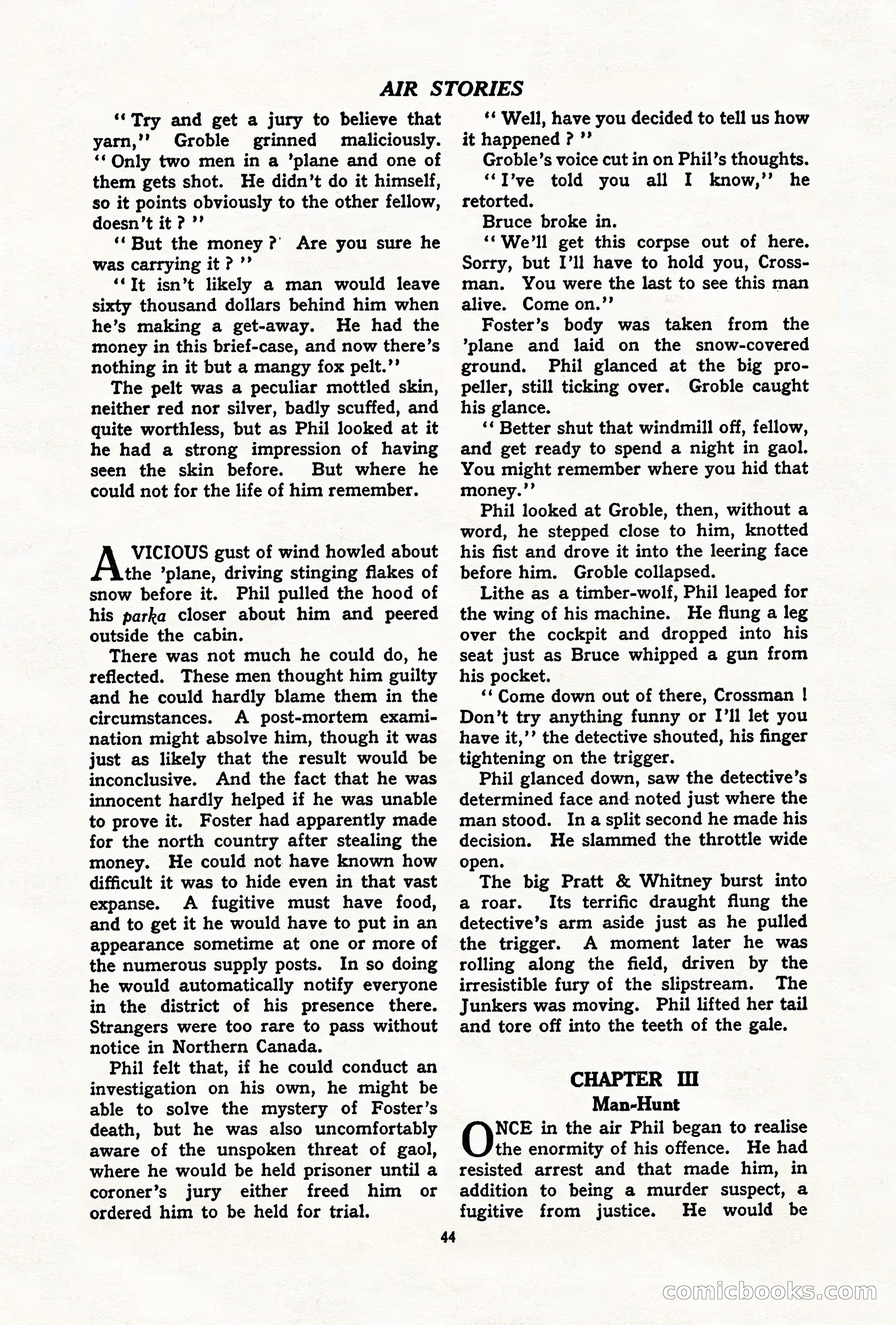Air Stories, July 1937 — page 46 of 100