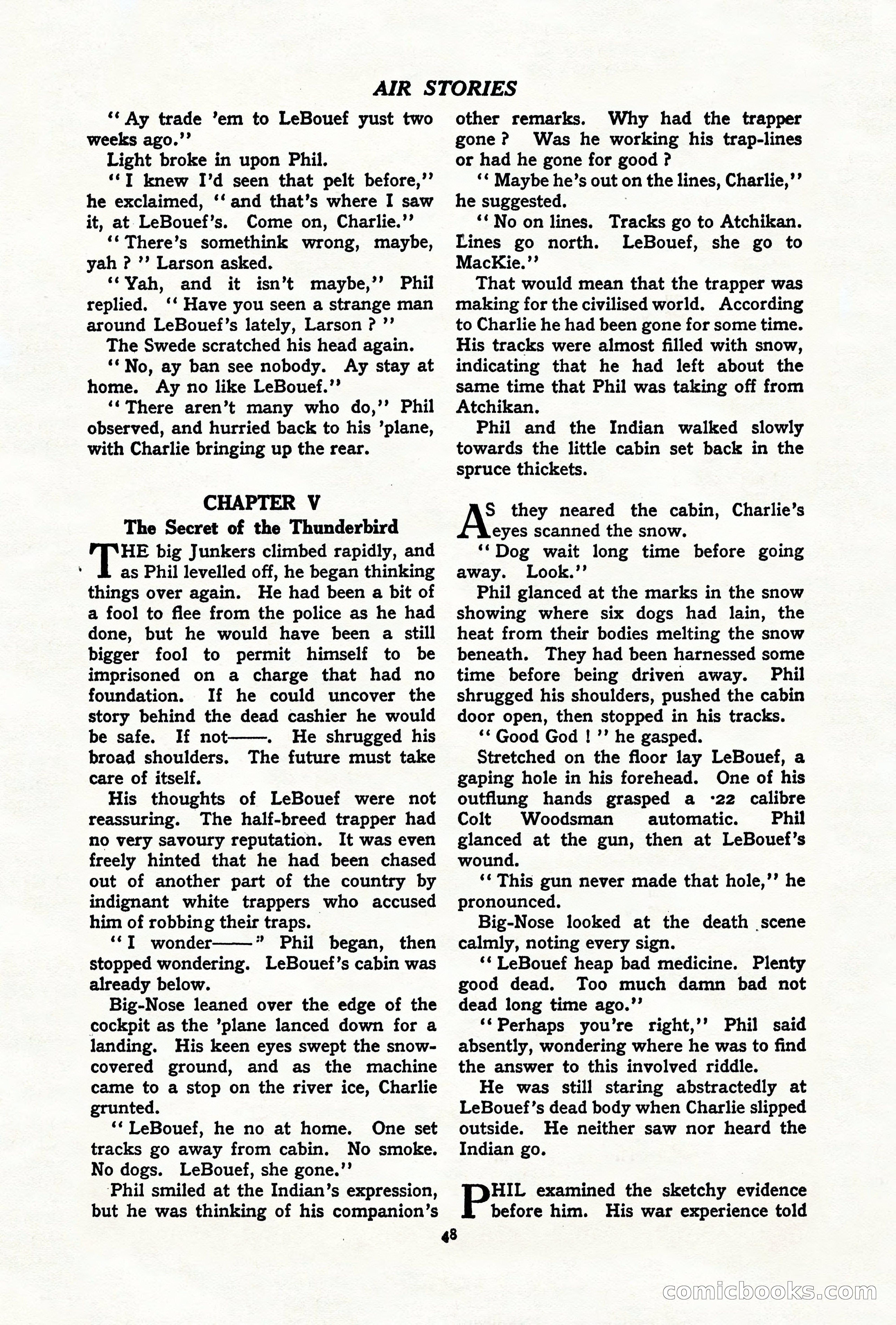 Air Stories, July 1937 — page 50 of 100