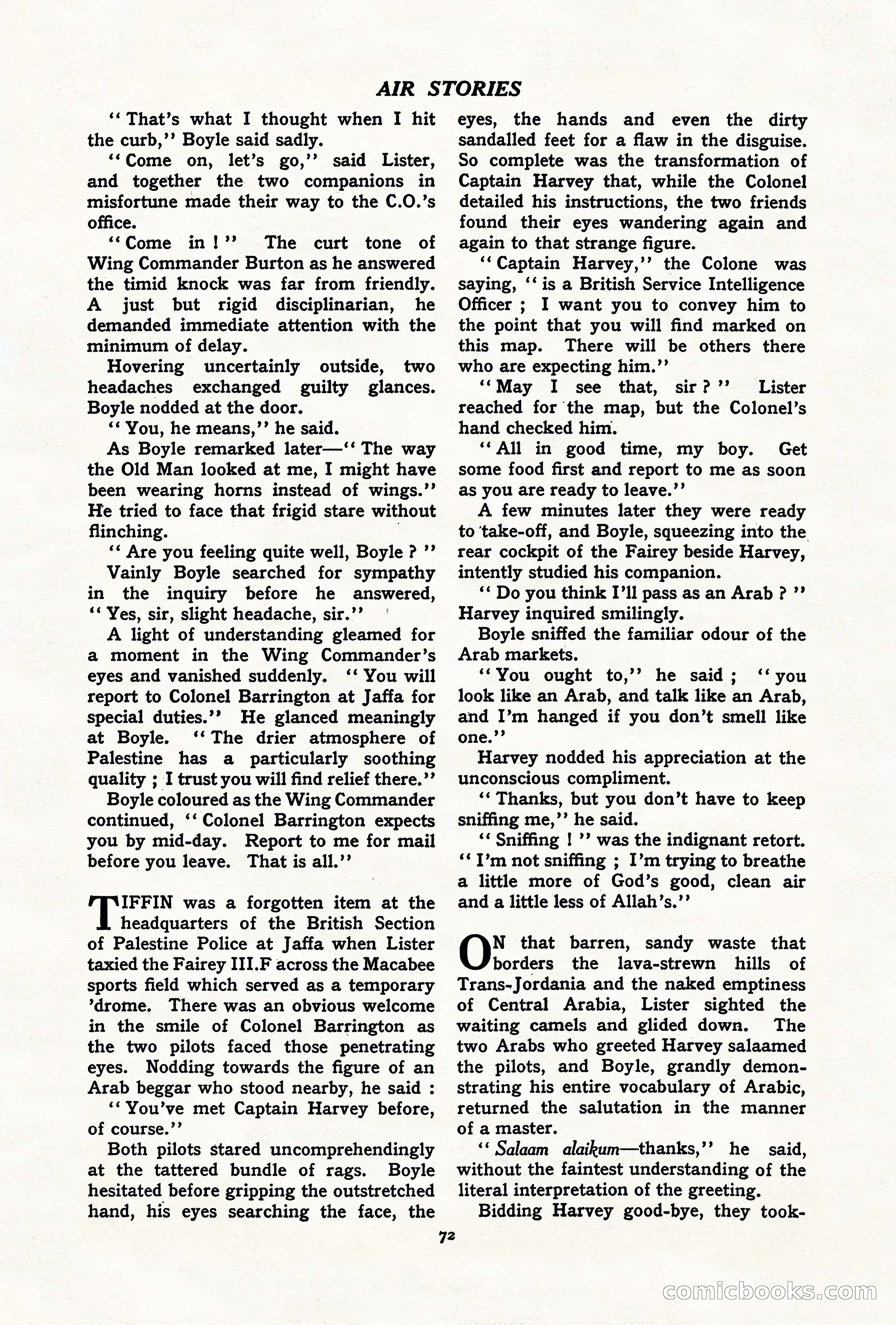 Air Stories, July 1937 — page 74 of 100
