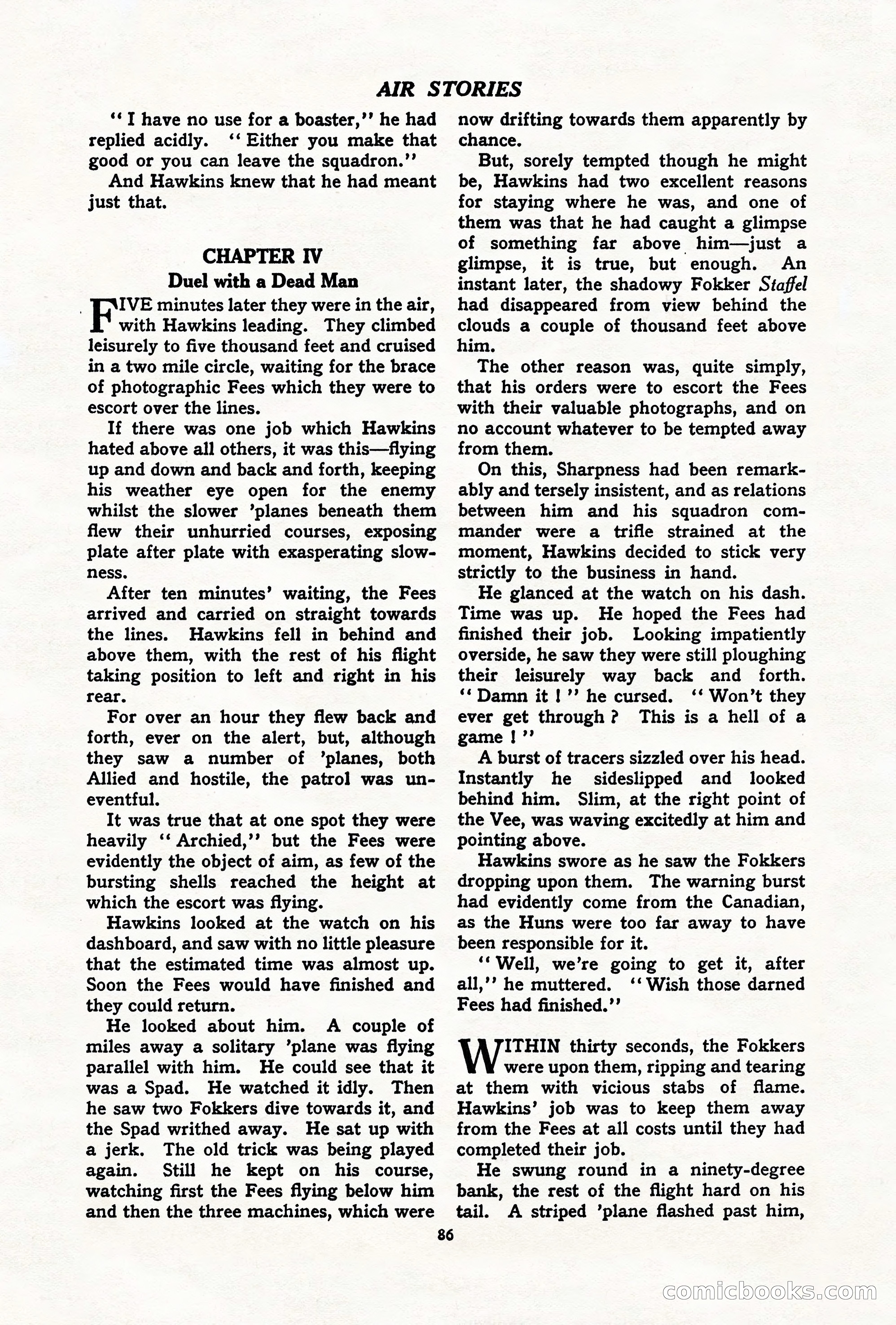 Air Stories, July 1937 — page 88 of 100